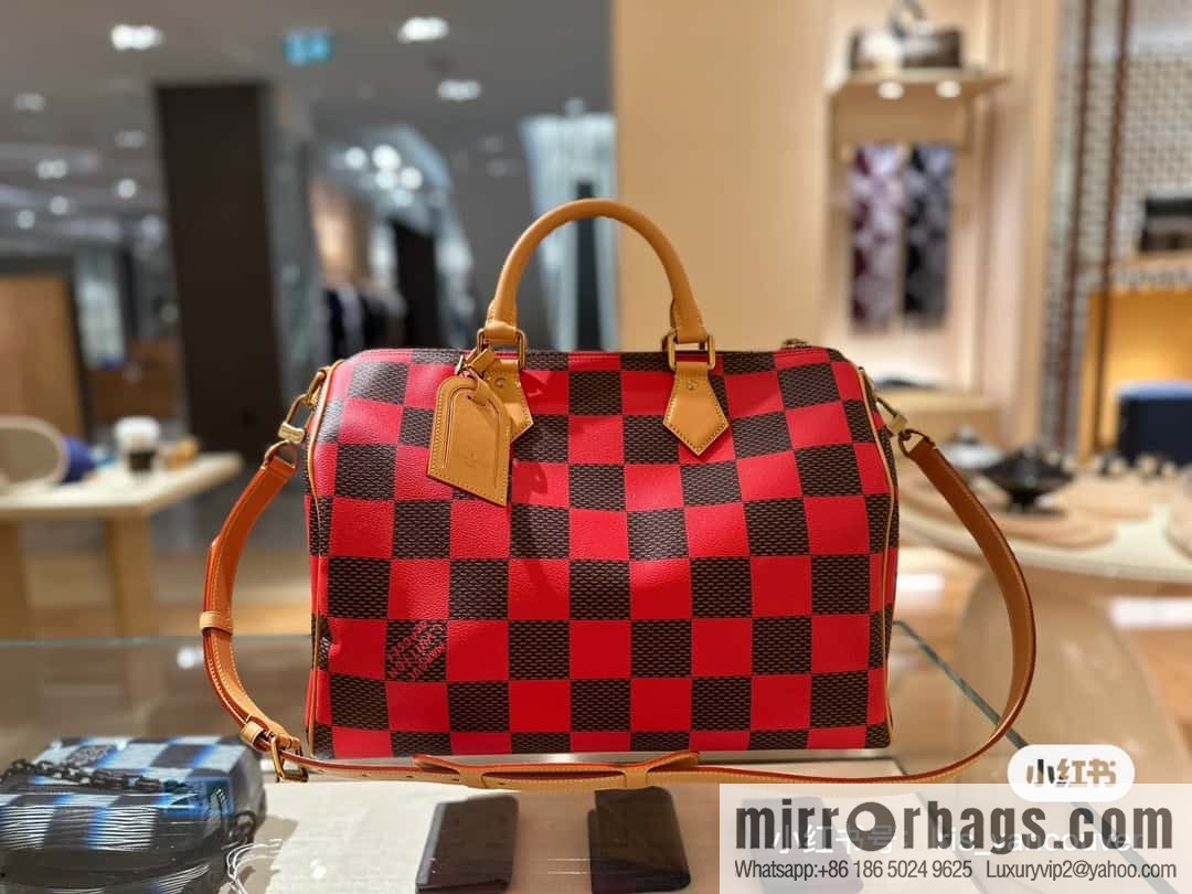 [Premium‑quality] N40579 green N40580 red 40cm travel bag Speedy Bandoulière 40 handbag