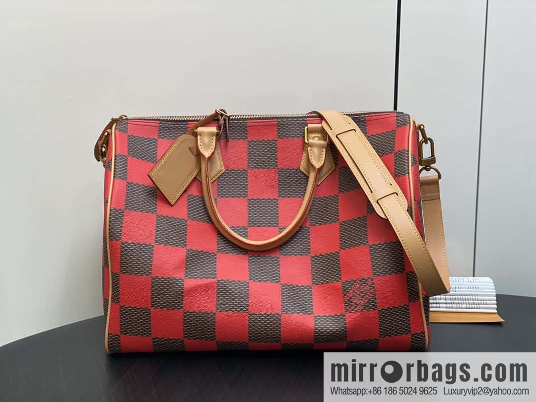 [Premium‑quality] N40579 green N40580 red 40cm travel bag Speedy Bandoulière 40 handbag