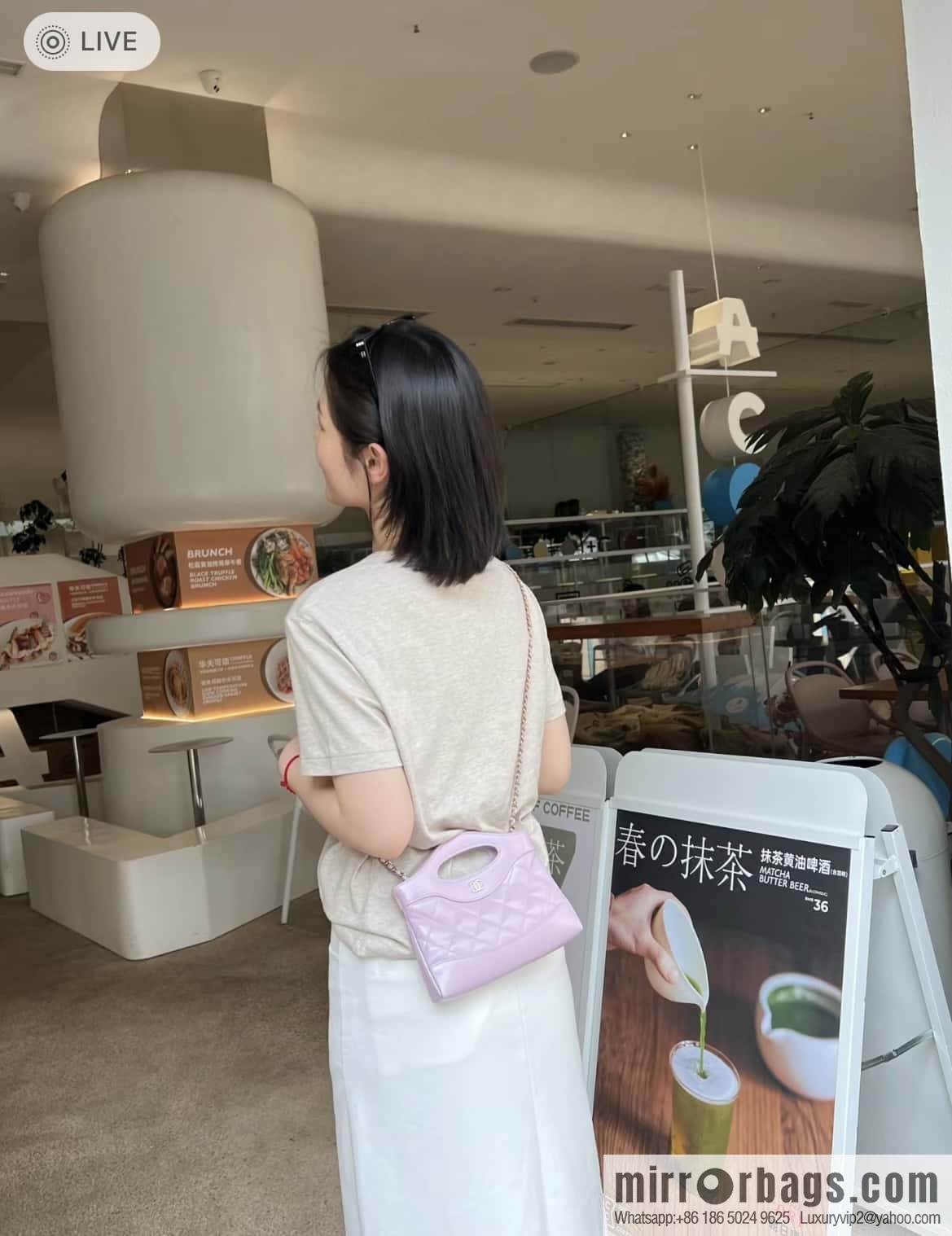 Chanel 24s horizontal 31bag nano pink purple π AP3656