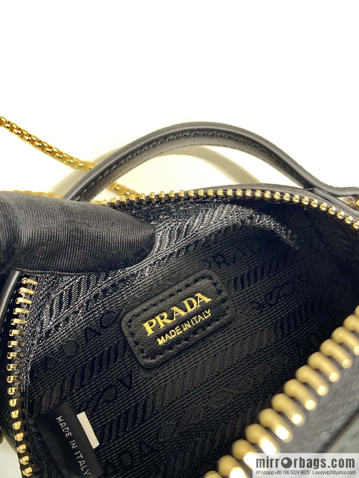 PRADA 🎉 mini small oblique strap bag 🎉 1NR025 cross pattern leather black