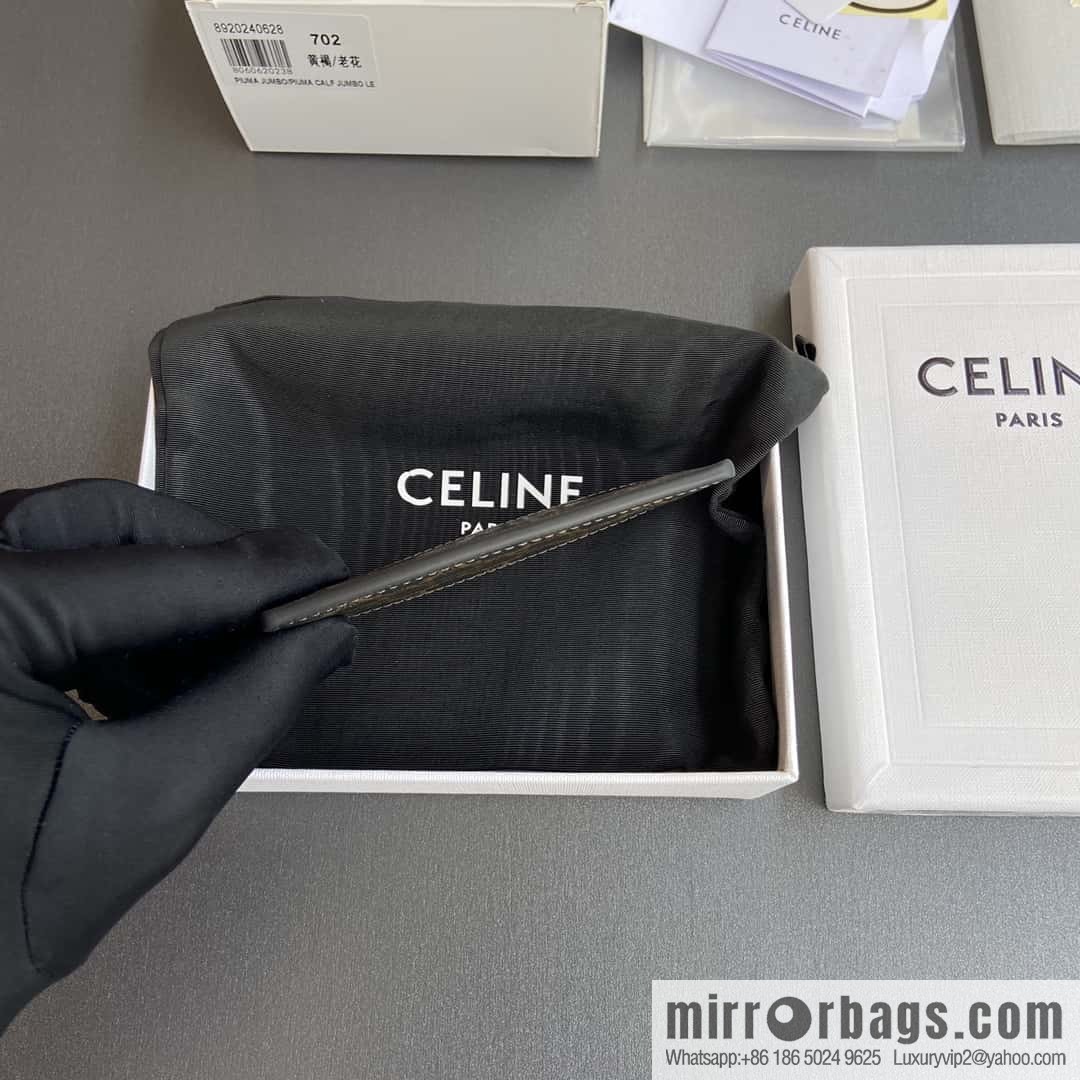 CELINE TRIOMPHE logo printed card holder 10B702CLY.04LU 702
