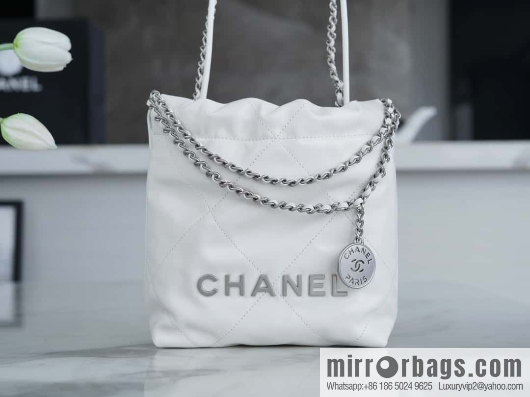 Chanel 23S 22Mini bag silver AS3980