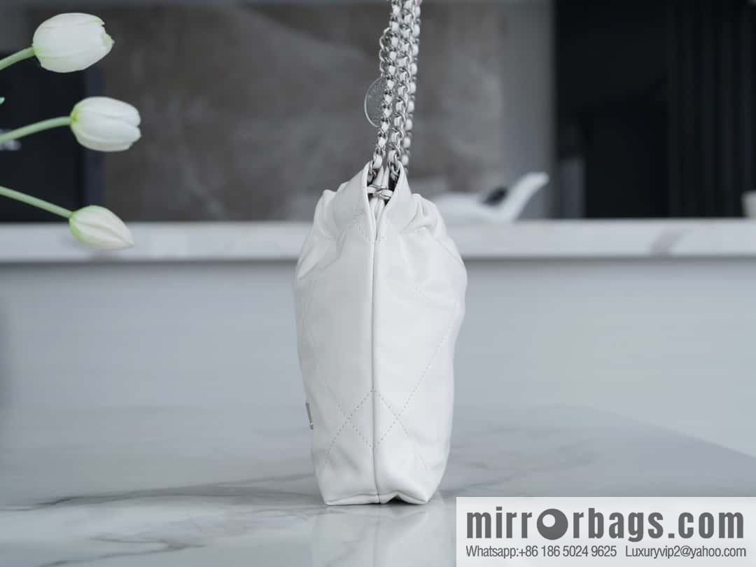 Chanel 23S 22Mini bag silver AS3980