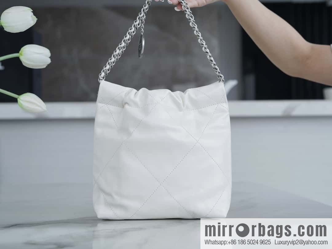 Chanel 23S 22Mini bag silver AS3980