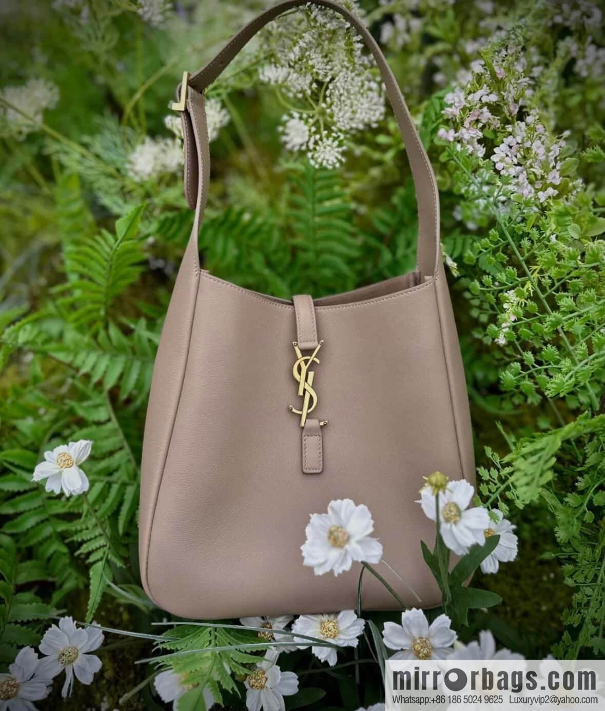 YSL 🆕 autumn and winter new Hobo armpit bag 713938 sand color
