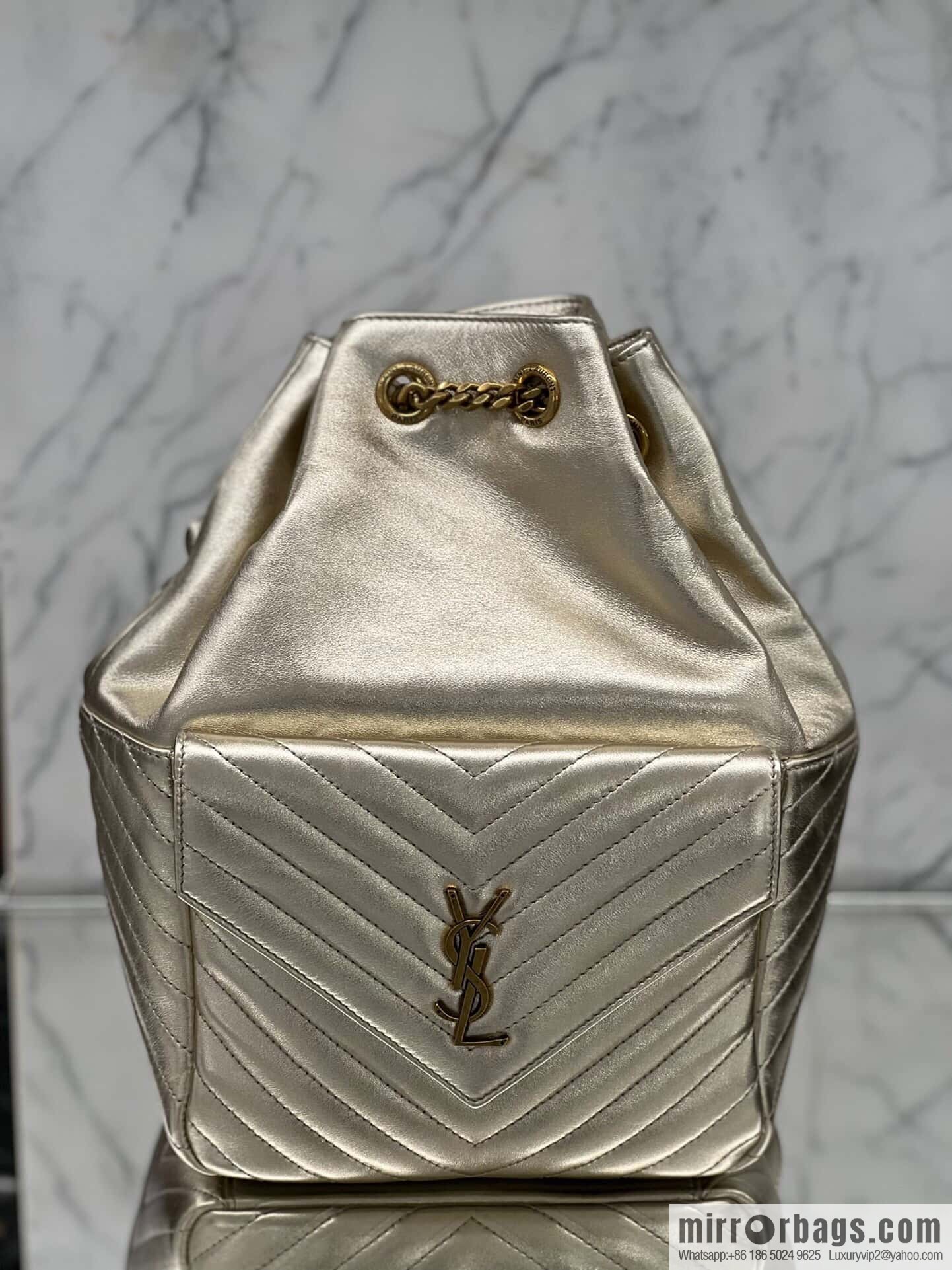 YSL _ backpack champagne 🥂 672609