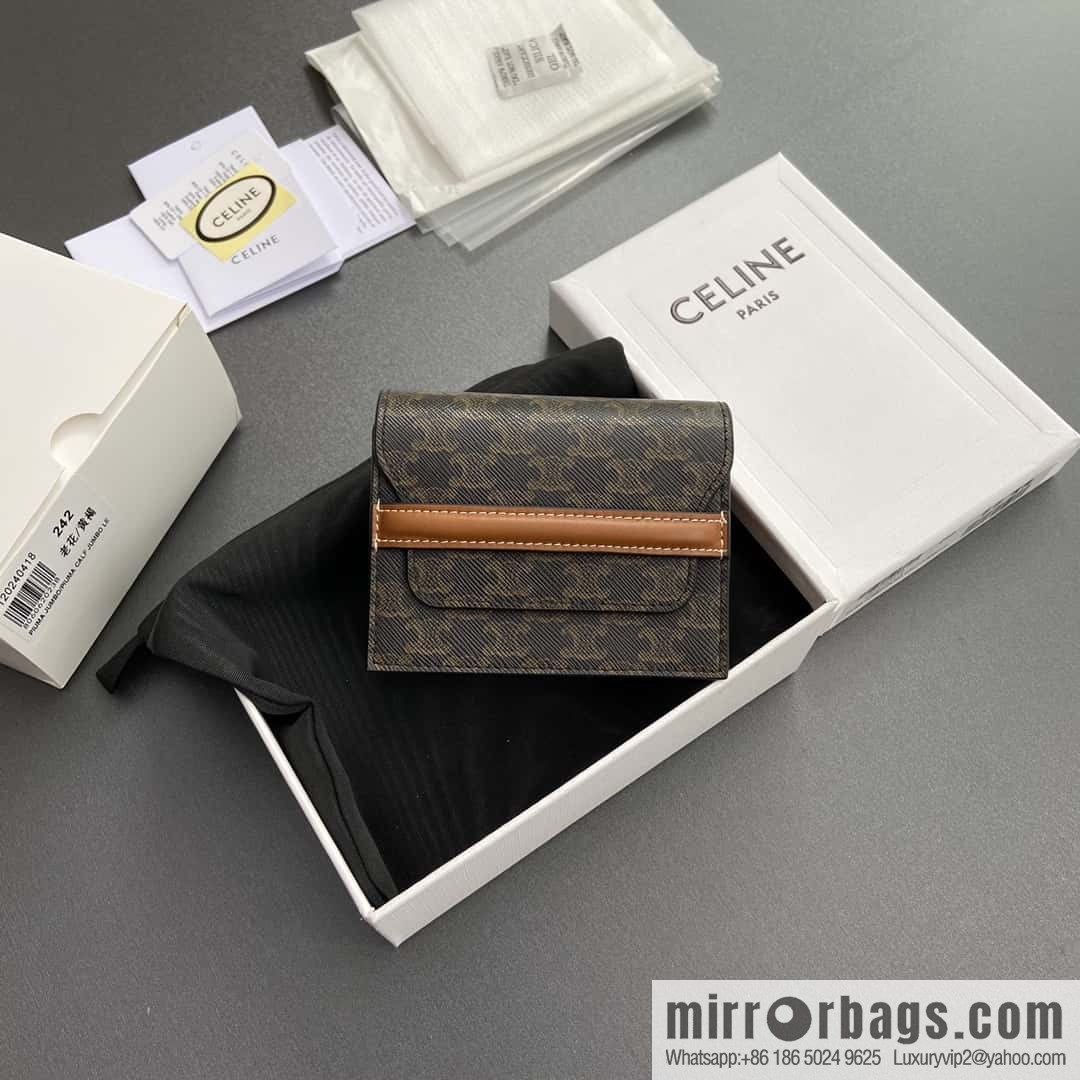CELINE TRIOMPHE Logo Printed Card Pack Business Card Pack 10E242BZ904.LU
