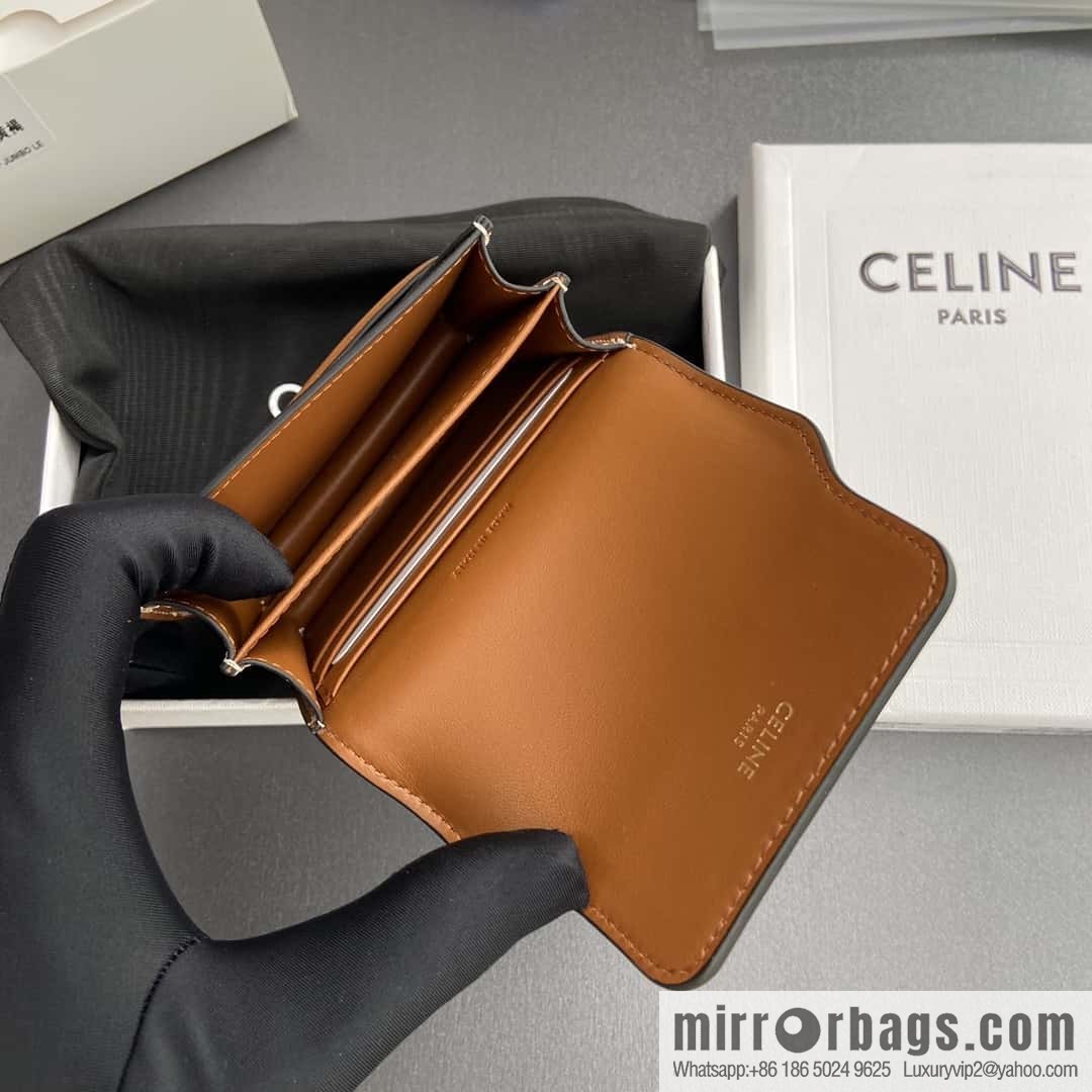 CELINE TRIOMPHE Logo Printed Card Pack Business Card Pack 10E242BZ904.LU