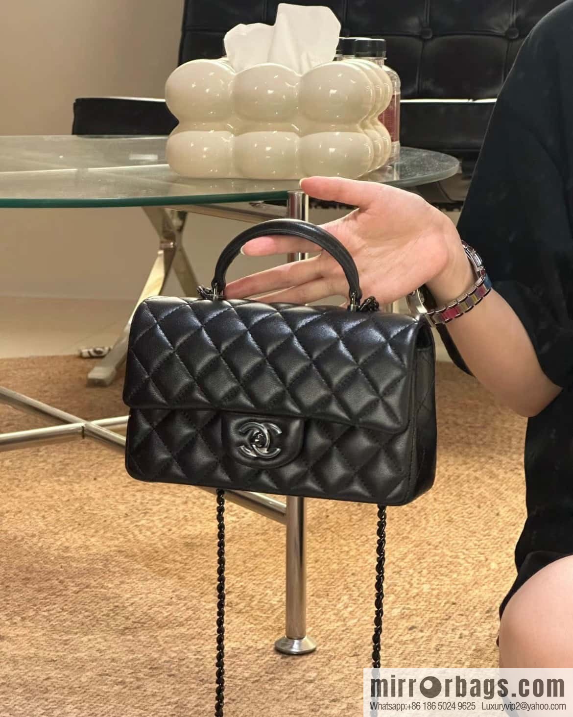 CHANEL CF Mini So Black AS2431