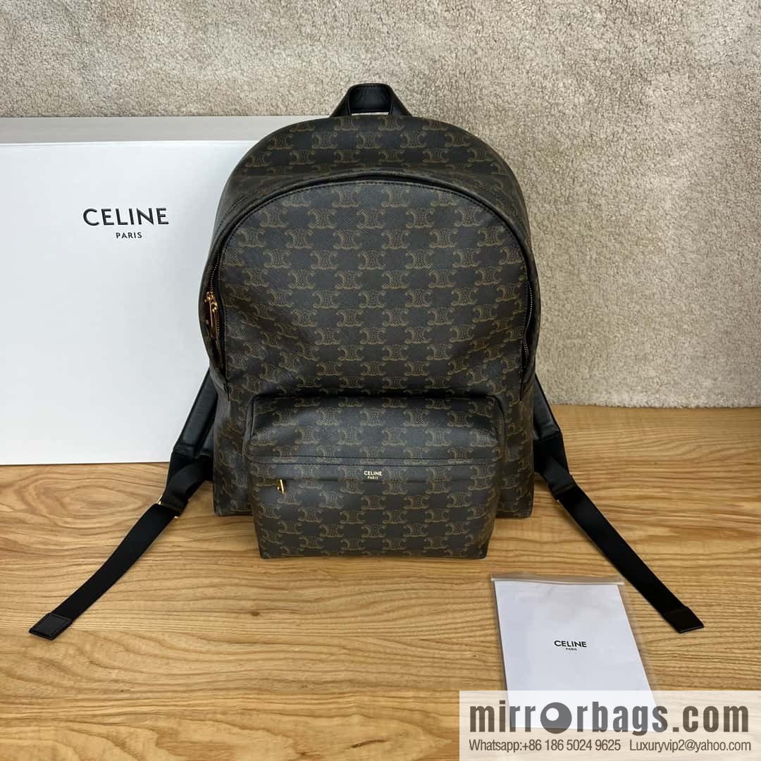CELINE TRIOMPHE Calfskin medium backpack 188382 presbyopia