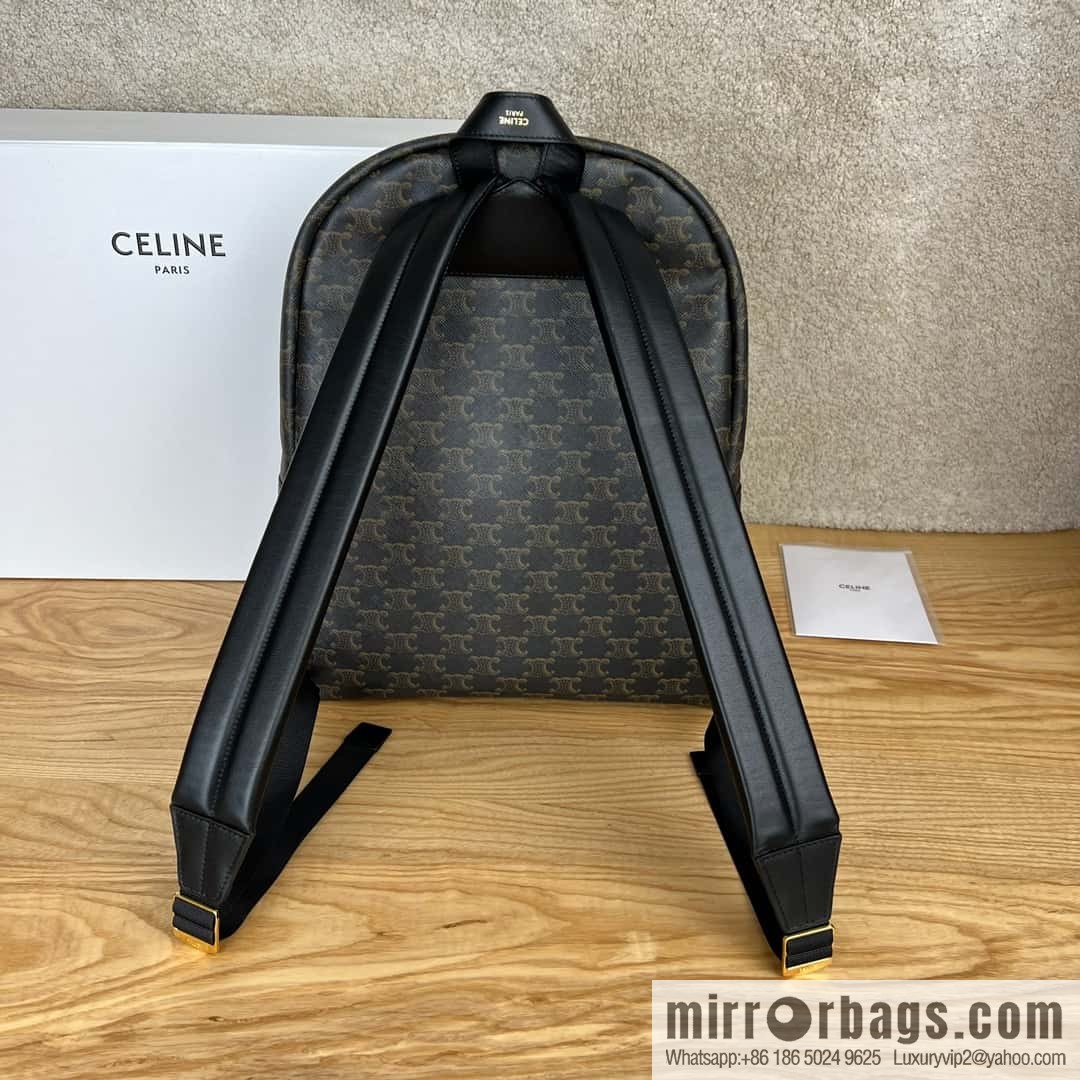 CELINE TRIOMPHE Calfskin medium backpack 188382 presbyopia