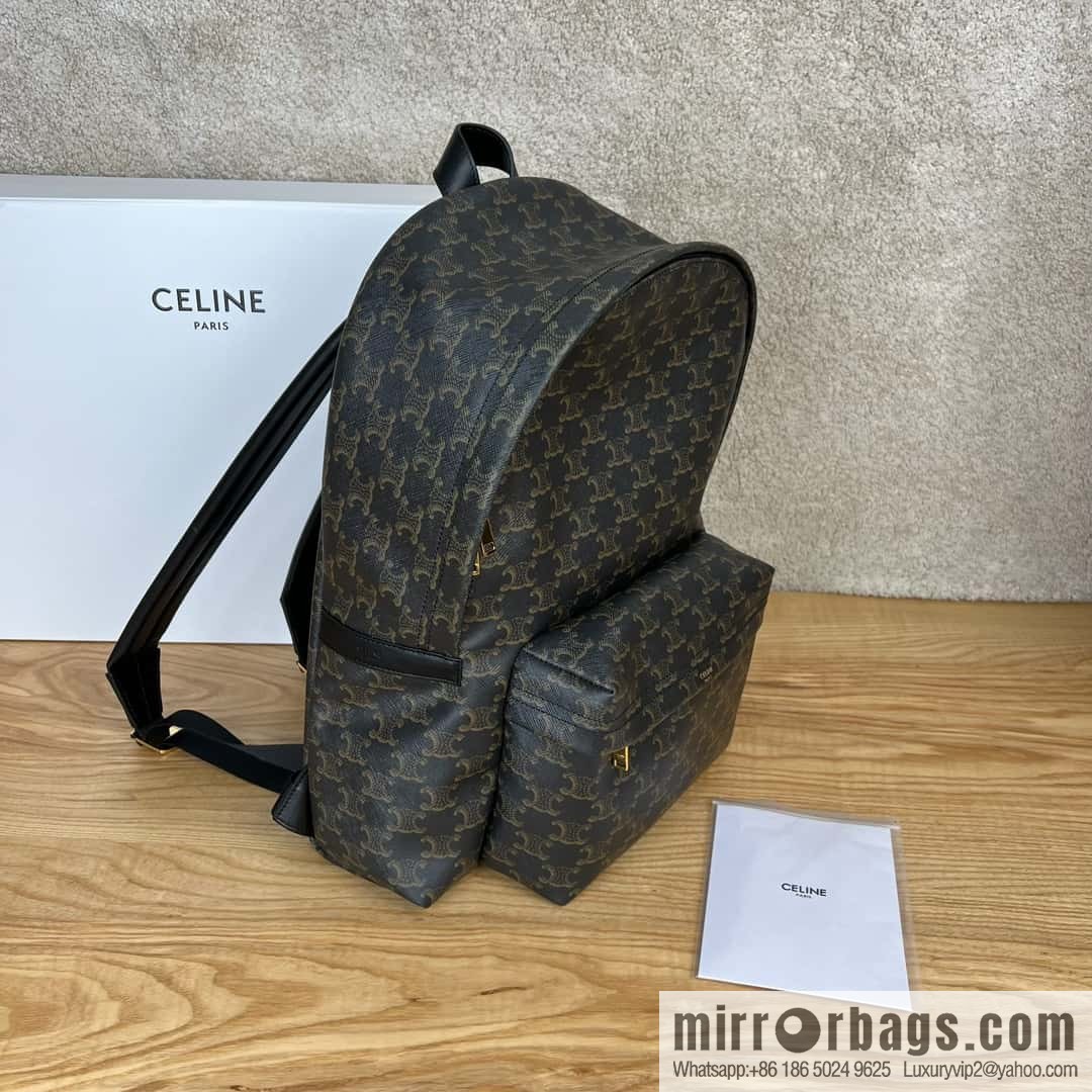 CELINE TRIOMPHE Calfskin medium backpack 188382 presbyopia