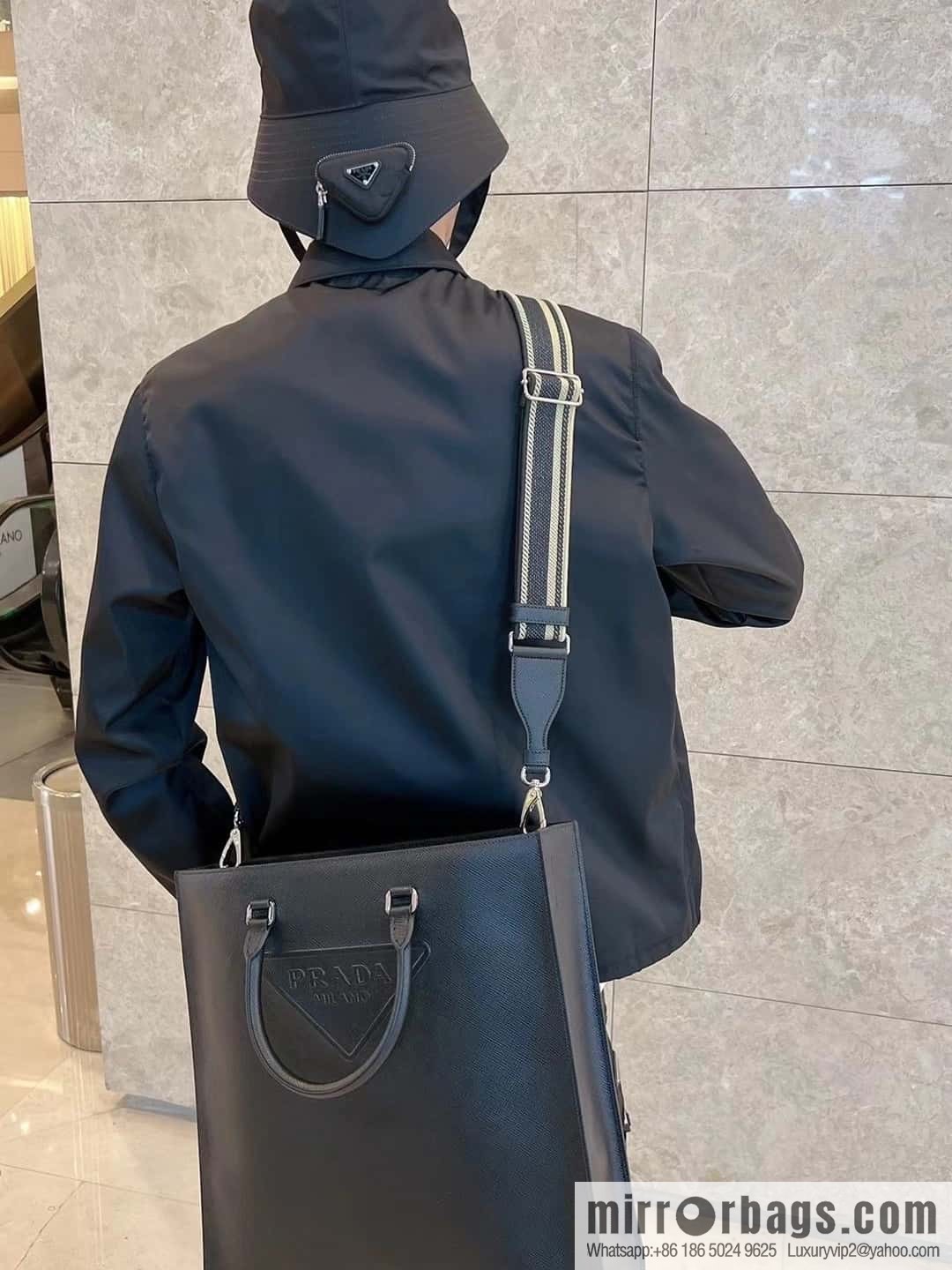 PRADA 🎉 embroidered webbing tote bag 🎉 2VG084
