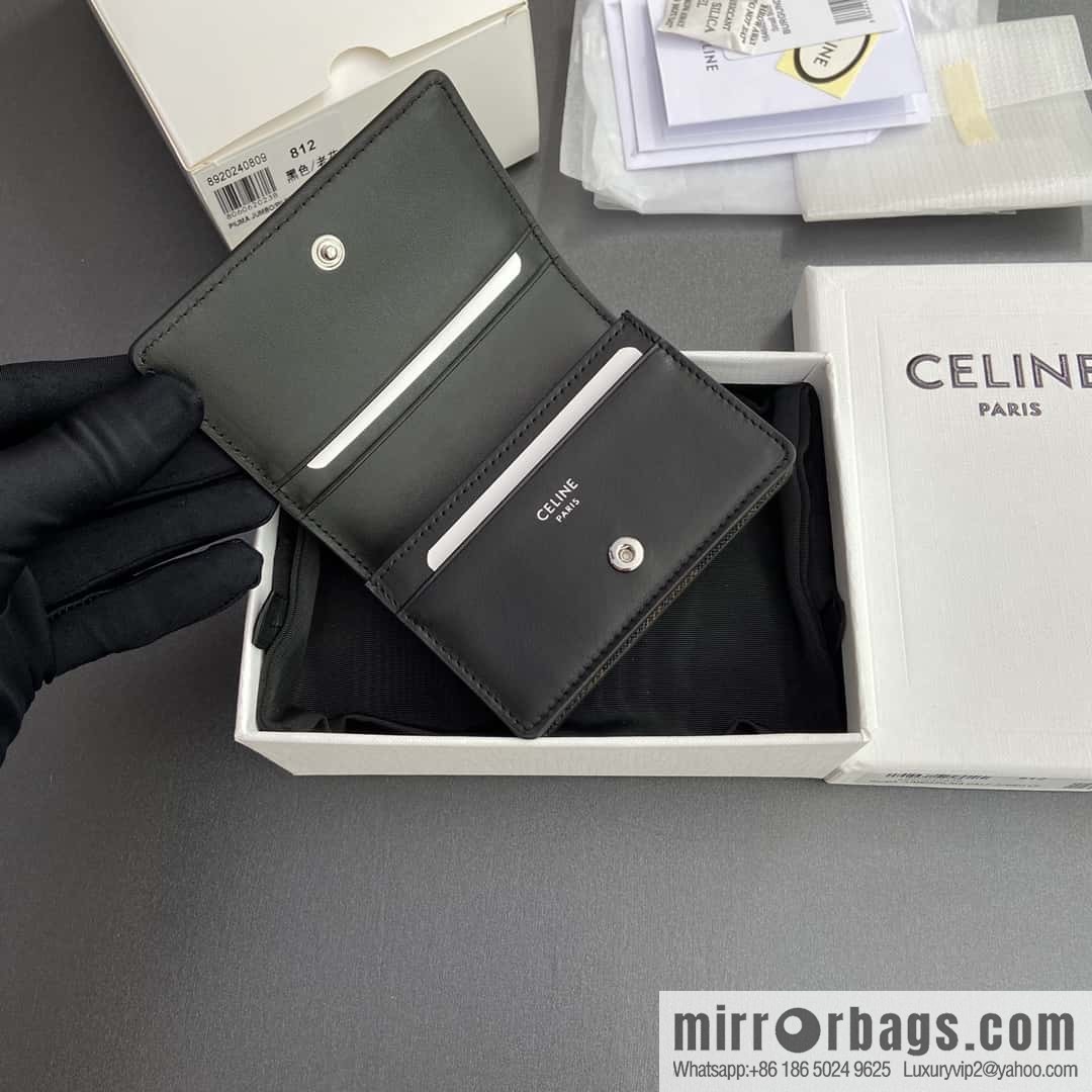 CELINE TRIOMPHE Logo Printed Business Card Case 10J812BZR.38SI
