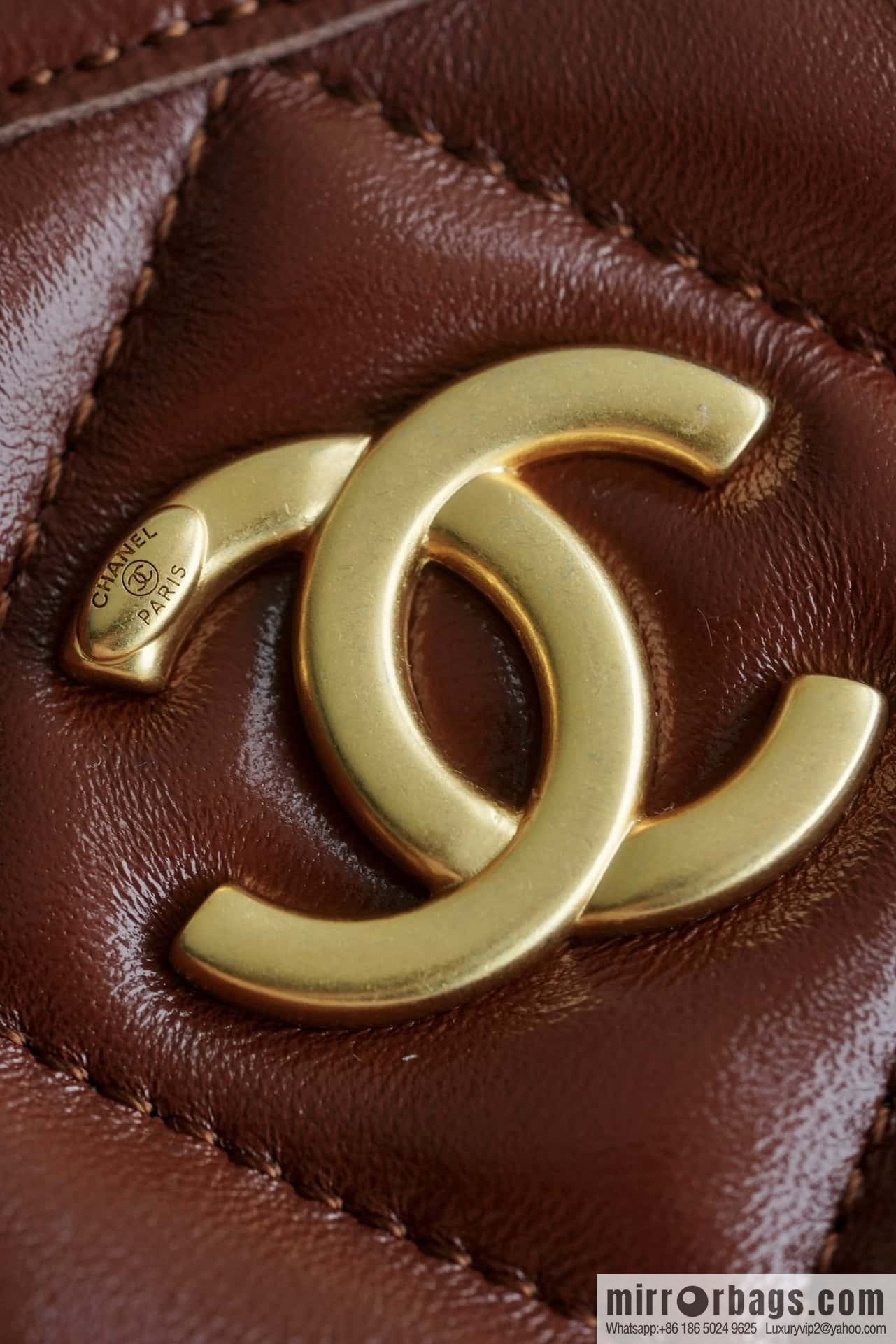 CHANEL Premium Handicraft Workshop Hobo Caramel Color, Small, Genuine Leather AS4922