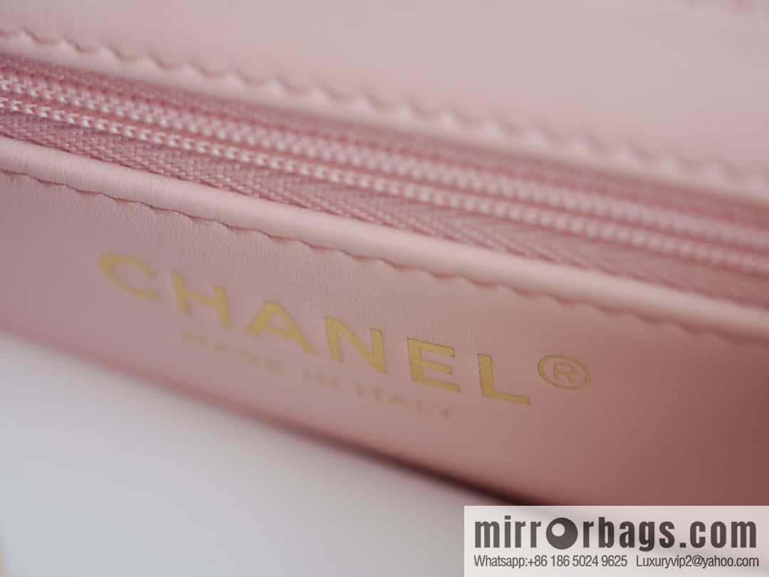 CHANEL 24S New Color Kelly Handle Bag, Large, Light Pink AS4416