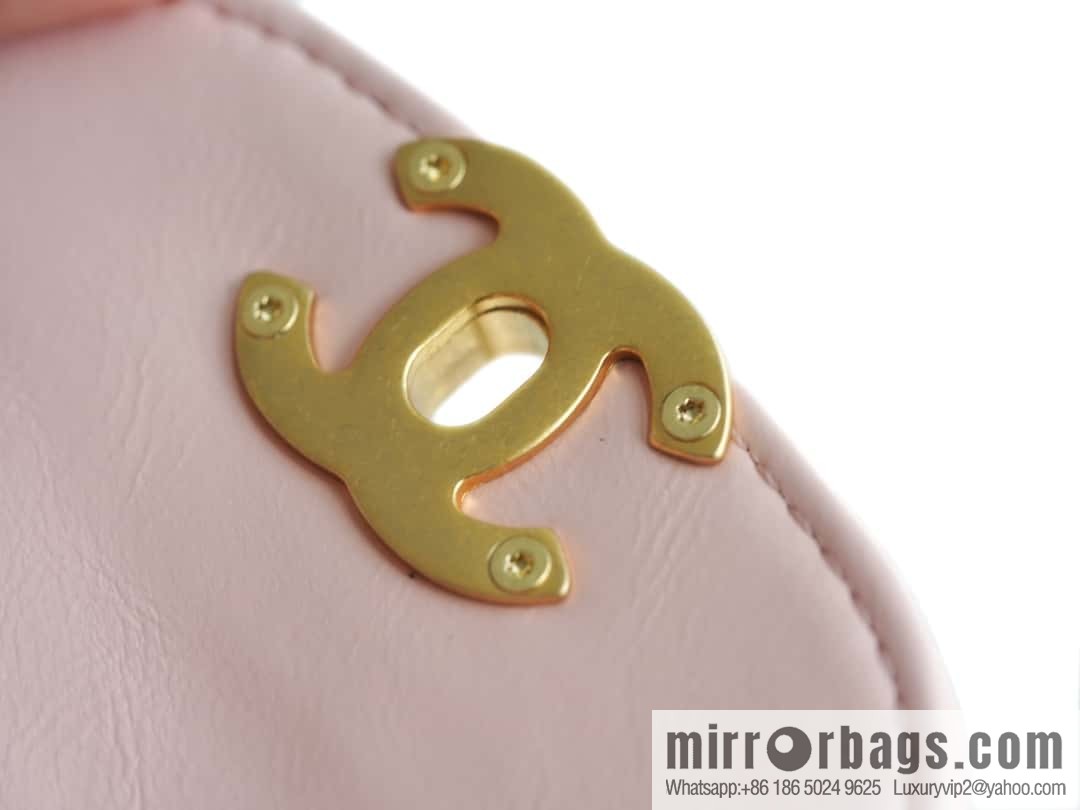 CHANEL 24S New Color Kelly Handle Bag, Large, Light Pink AS4416