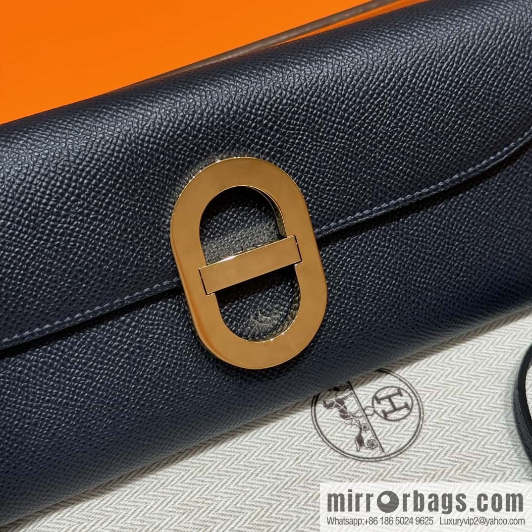 Chaine d'Ancre To Go Wallet, Golden Buckle with Pig Nose Togo