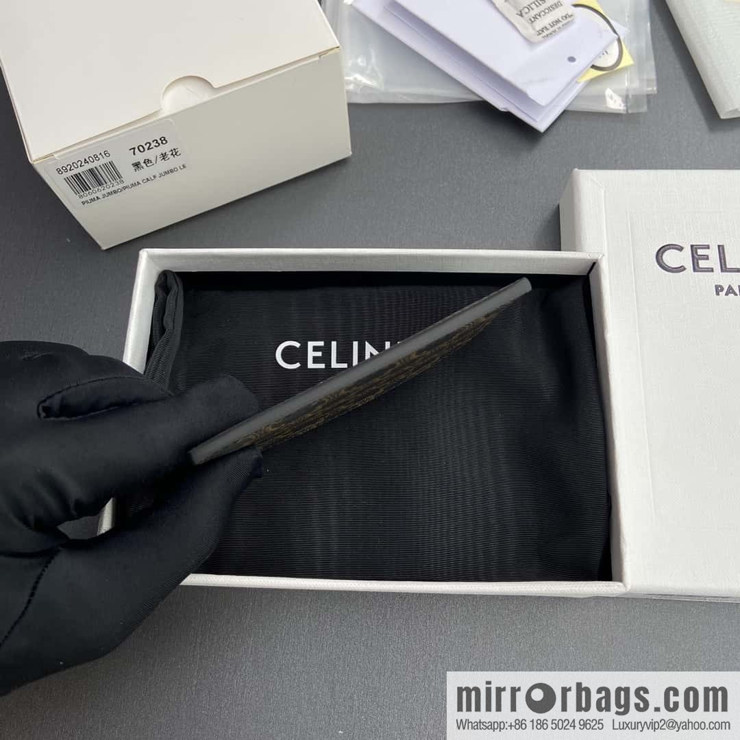 CELINE TRIOMPHE Logo Printed Card Pack 10B702BQ4 .38NO
