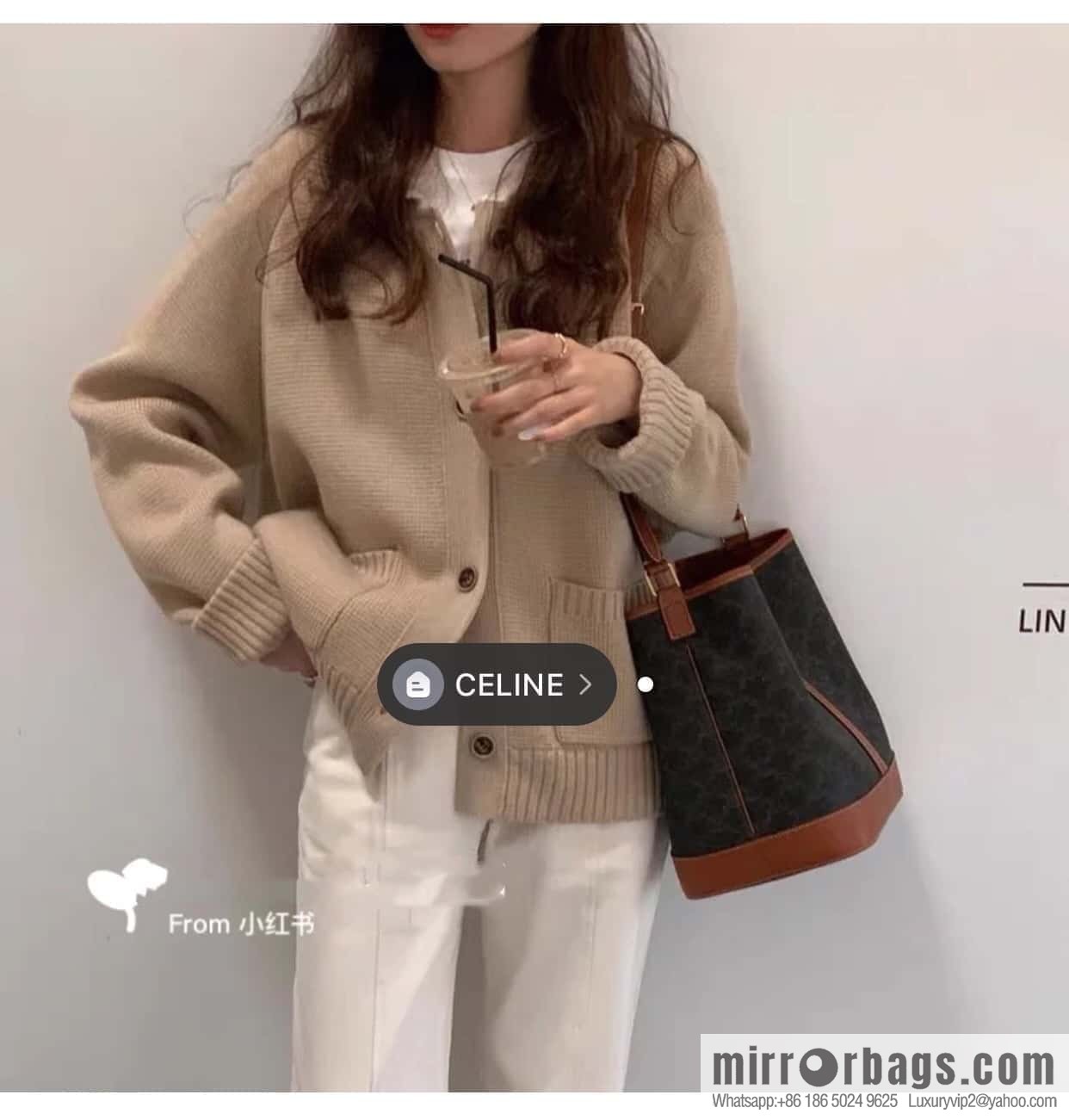 CELINE TRIOMPHE CANVAS Medium Barrel 191132