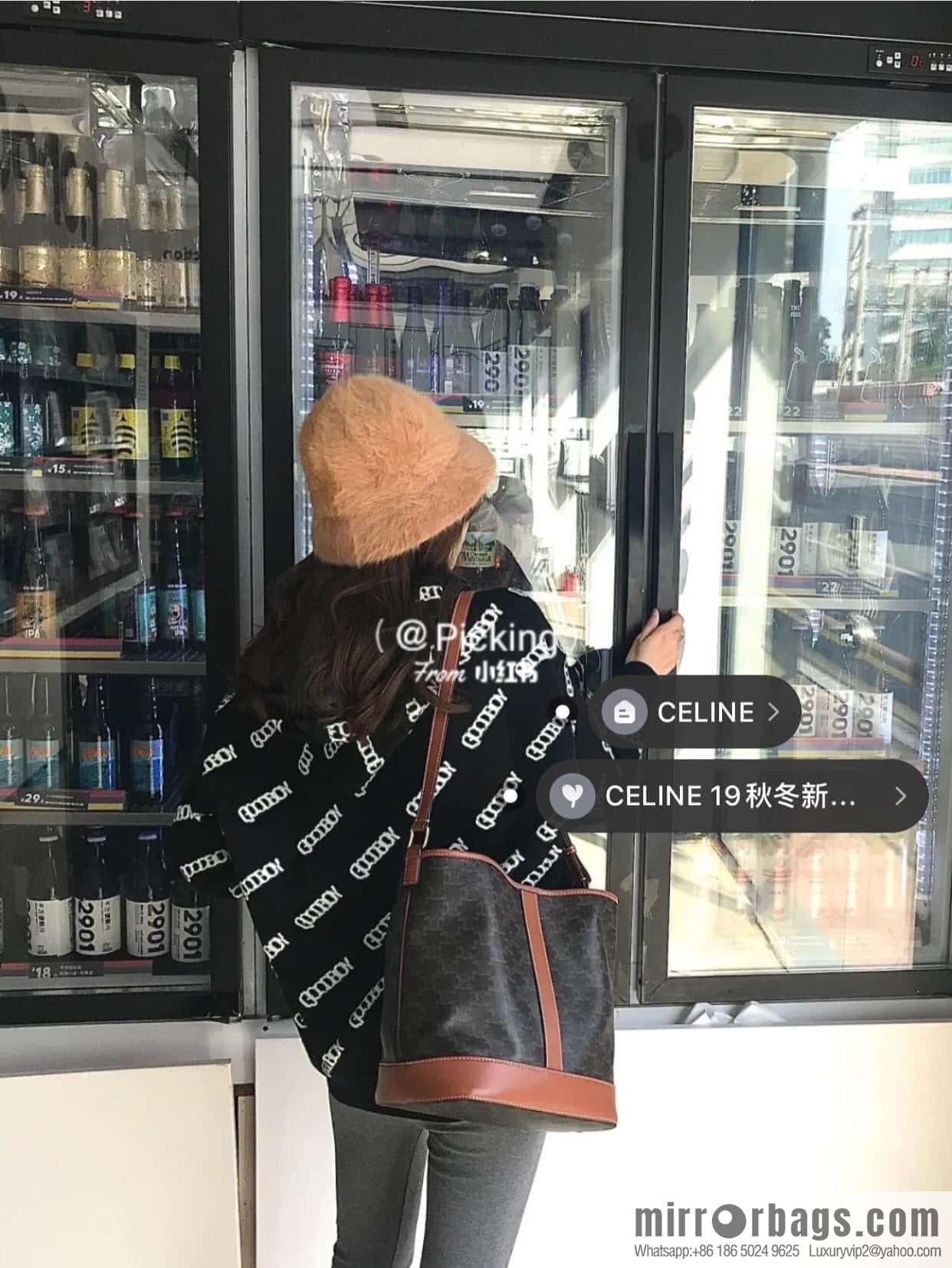 CELINE TRIOMPHE CANVAS Medium Barrel 191132