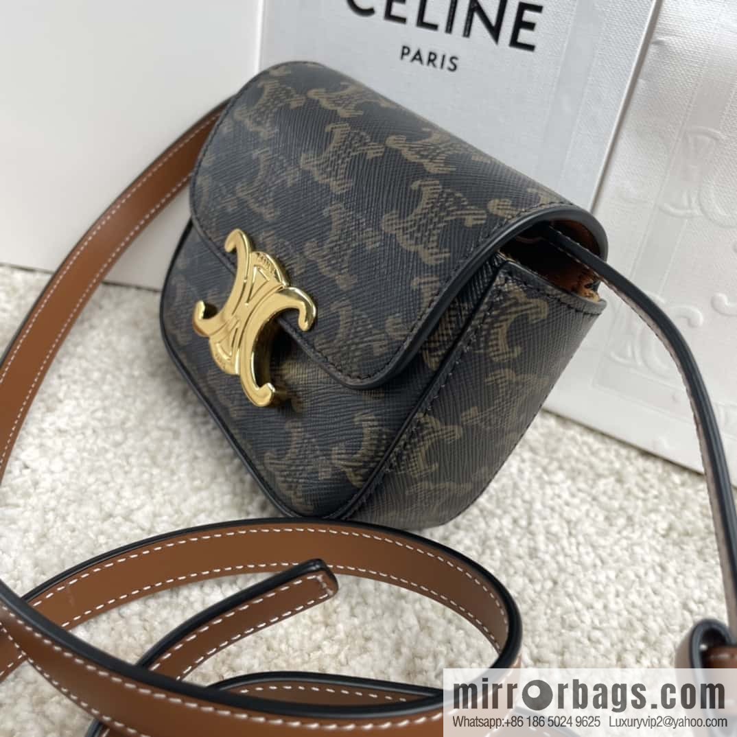 CELINE Mini Arc de Triomphe Iconic Printed Handbag 101513