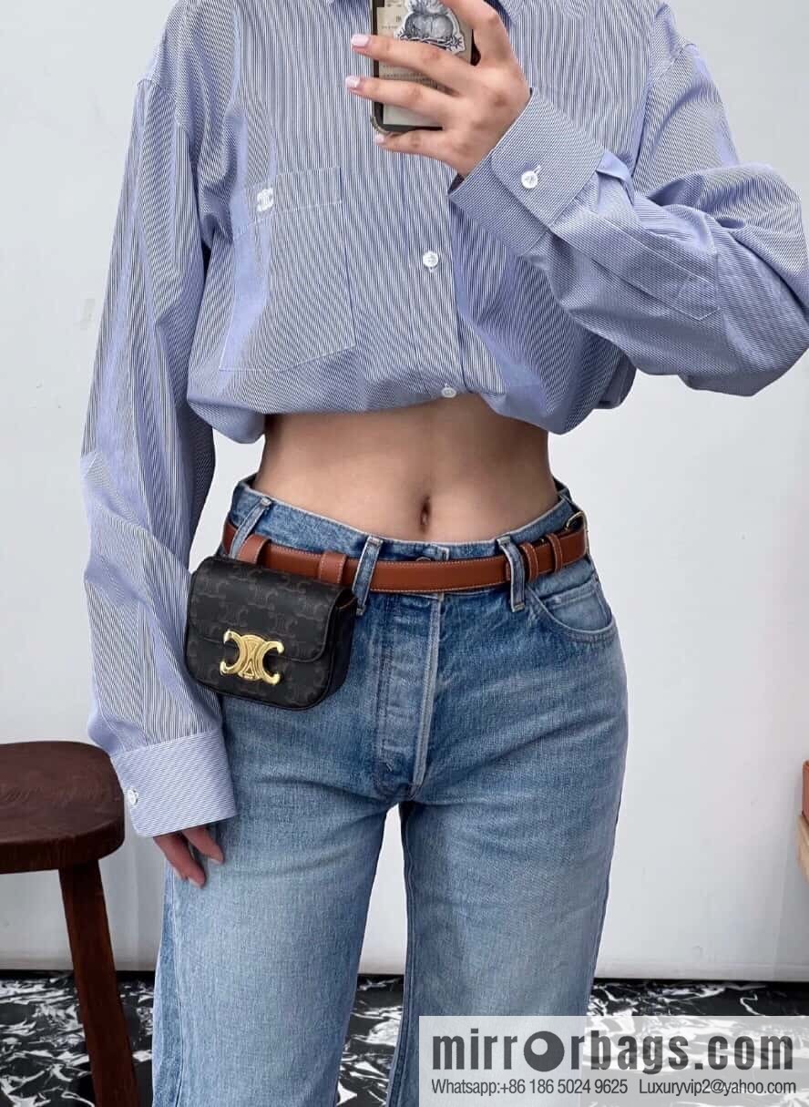 CELINE mini Arc de Triomphe fanny pack presbyopia, number 452