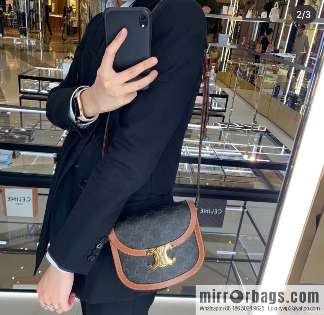 CELINE TEEN BESACE TRIOMRHE logo printed handbag 110412