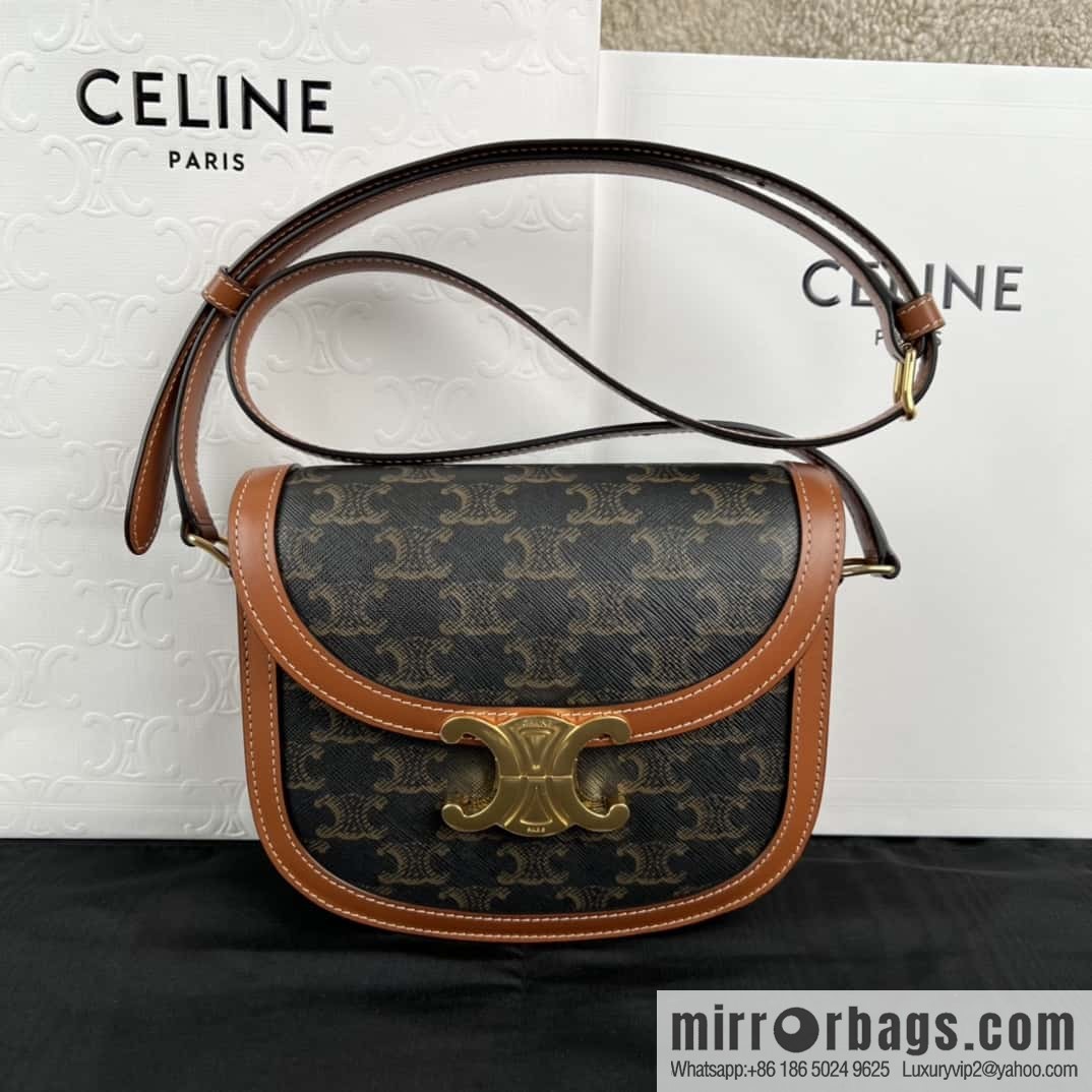 CELINE TEEN BESACE TRIOMRHE logo printed handbag 110412