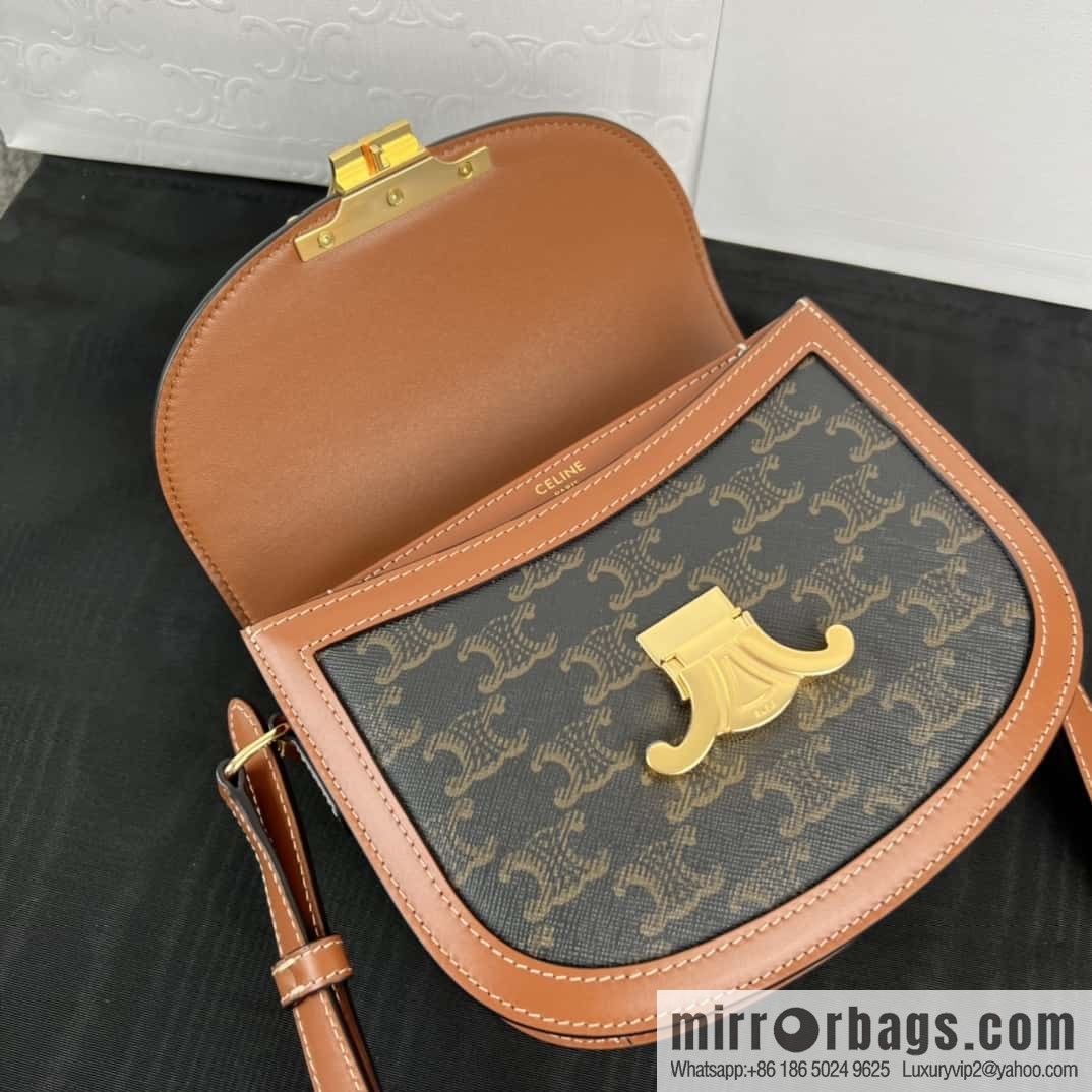 CELINE TEEN BESACE TRIOMRHE logo printed handbag 110412