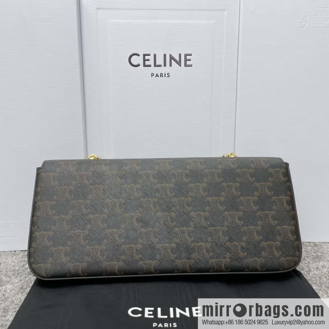 CELINE new TRIOMPHE logo printed chain bag 197412