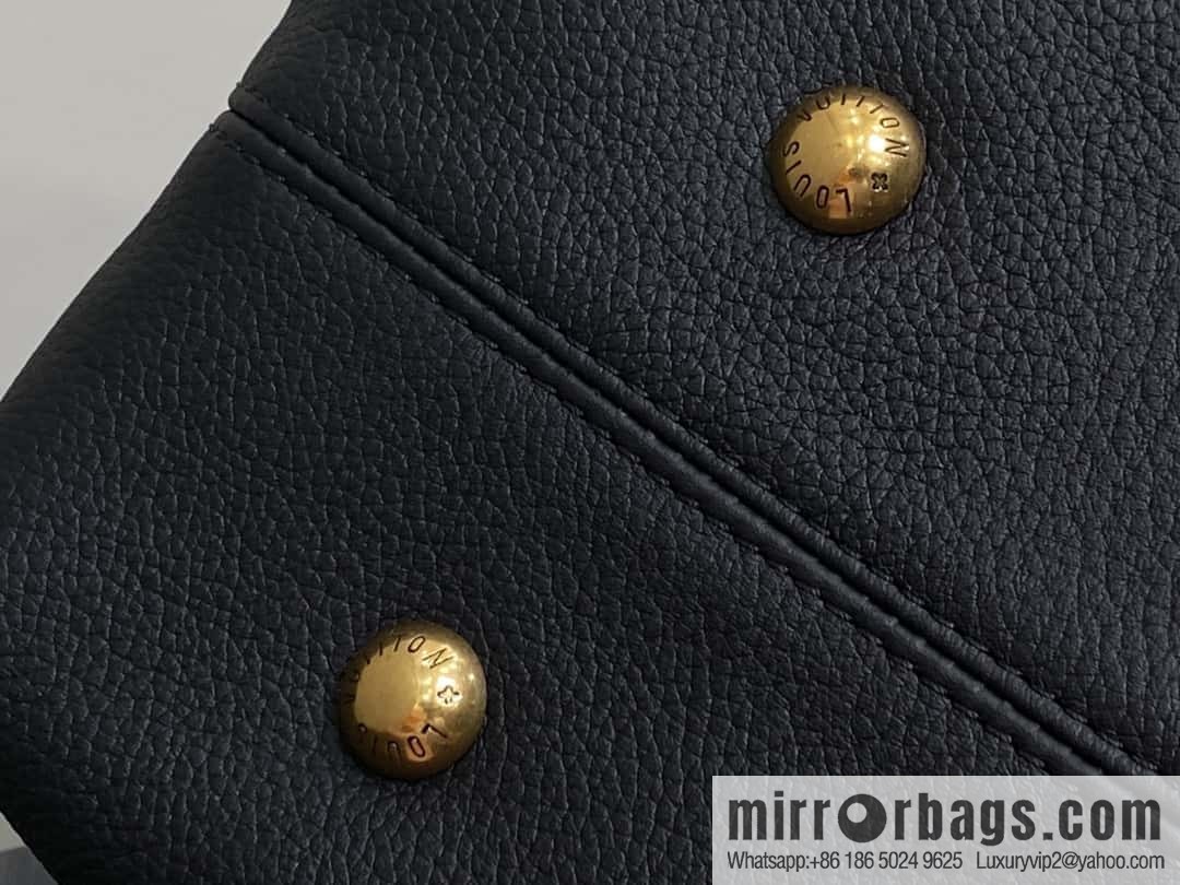 [Original order boutique] M25341 black, full leather shopping bag Low key cabas handbag 25342 M25343 2024 latest autumn and winter new models, Low Key Cabas medium handbag