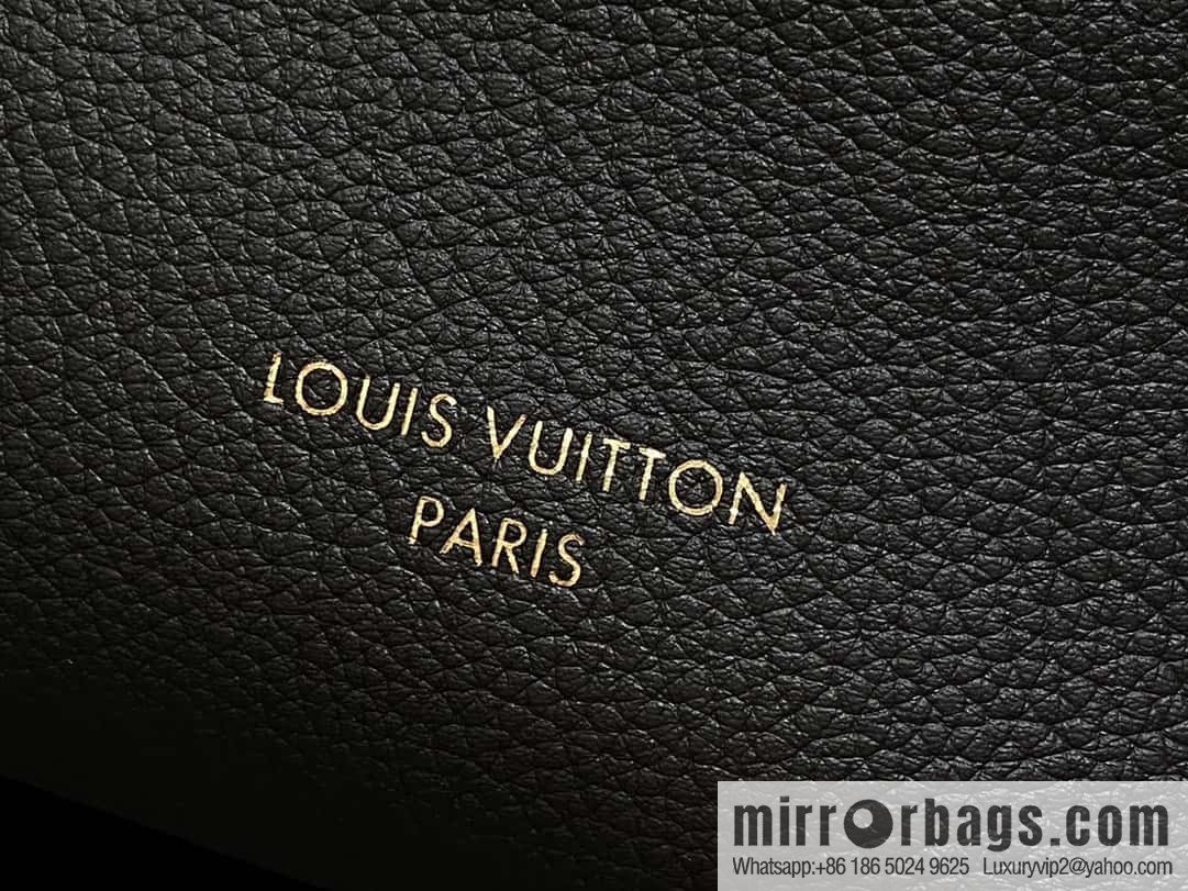 [Original order boutique] M25341 black, full leather shopping bag Low key cabas handbag 25342 M25343 2024 latest autumn and winter new models, Low Key Cabas medium handbag