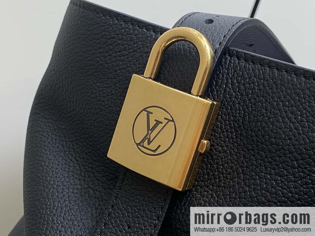 [Original order boutique] M25341 black, full leather shopping bag Low key cabas handbag 25342 M25343 2024 latest autumn and winter new models, Low Key Cabas medium handbag