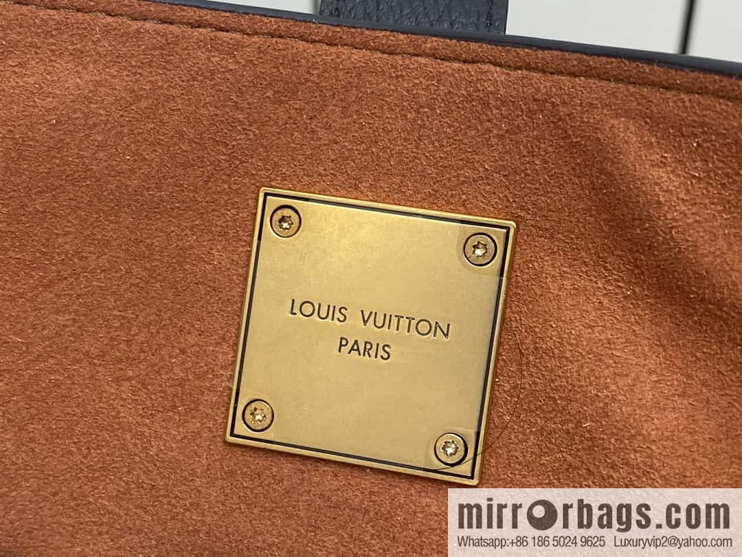 [Original order boutique] M25341 black, full leather shopping bag Low key cabas handbag 25342 M25343 2024 latest autumn and winter new models, Low Key Cabas medium handbag