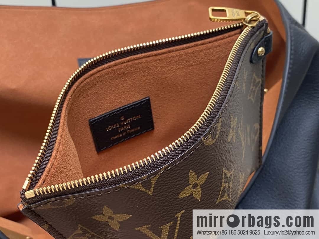 [Original order boutique] M25341 black, full leather shopping bag Low key cabas handbag 25342 M25343 2024 latest autumn and winter new models, Low Key Cabas medium handbag