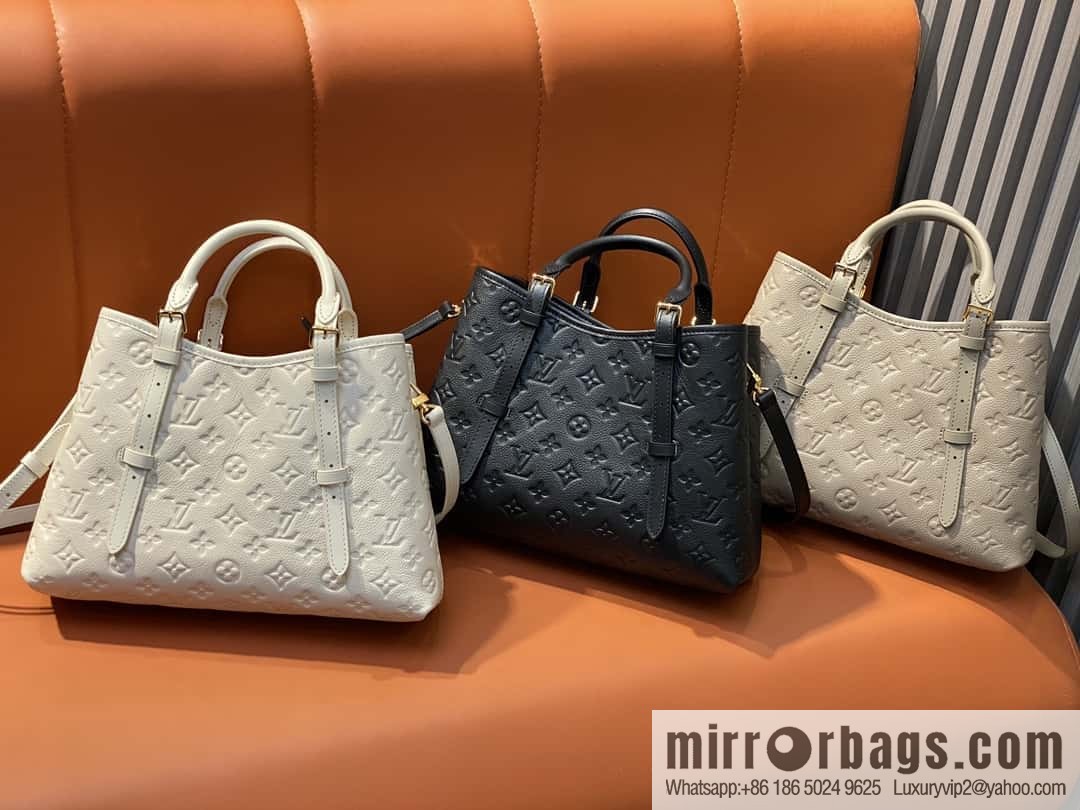 [Original order boutique] M11463 meters white full leather tote bag series BABYLONE TOTE small handbag m11393 gray-brown m11394