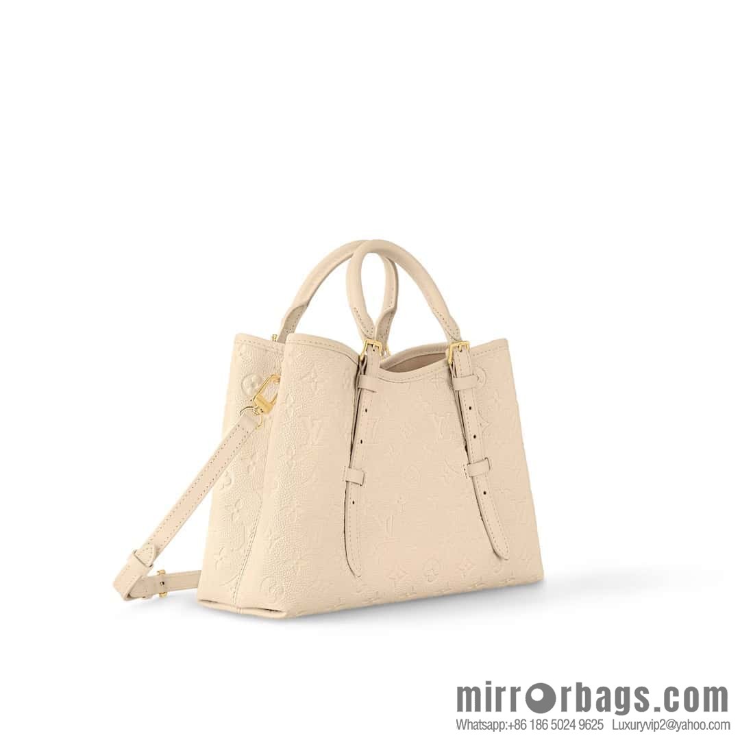 [Original order boutique] M11463 meters white full leather tote bag series BABYLONE TOTE small handbag m11393 gray-brown m11394