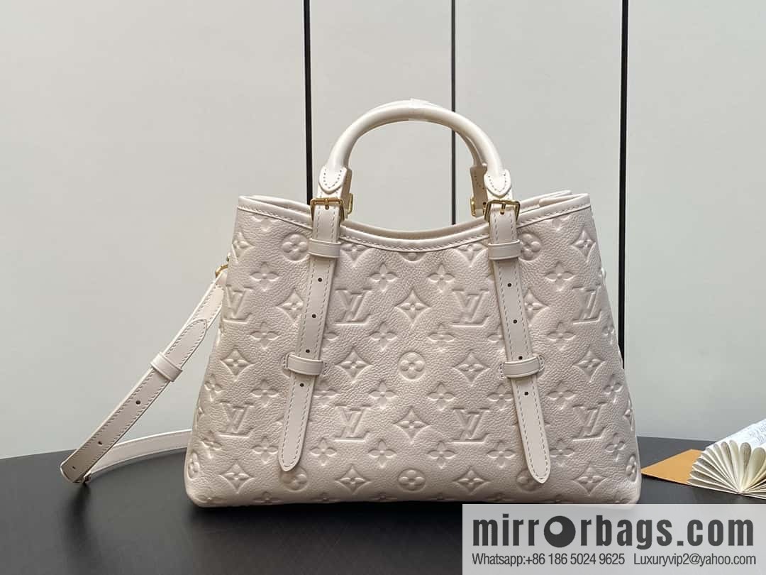 [Original order boutique] M11463 meters white full leather tote bag series BABYLONE TOTE small handbag m11393 gray-brown m11394