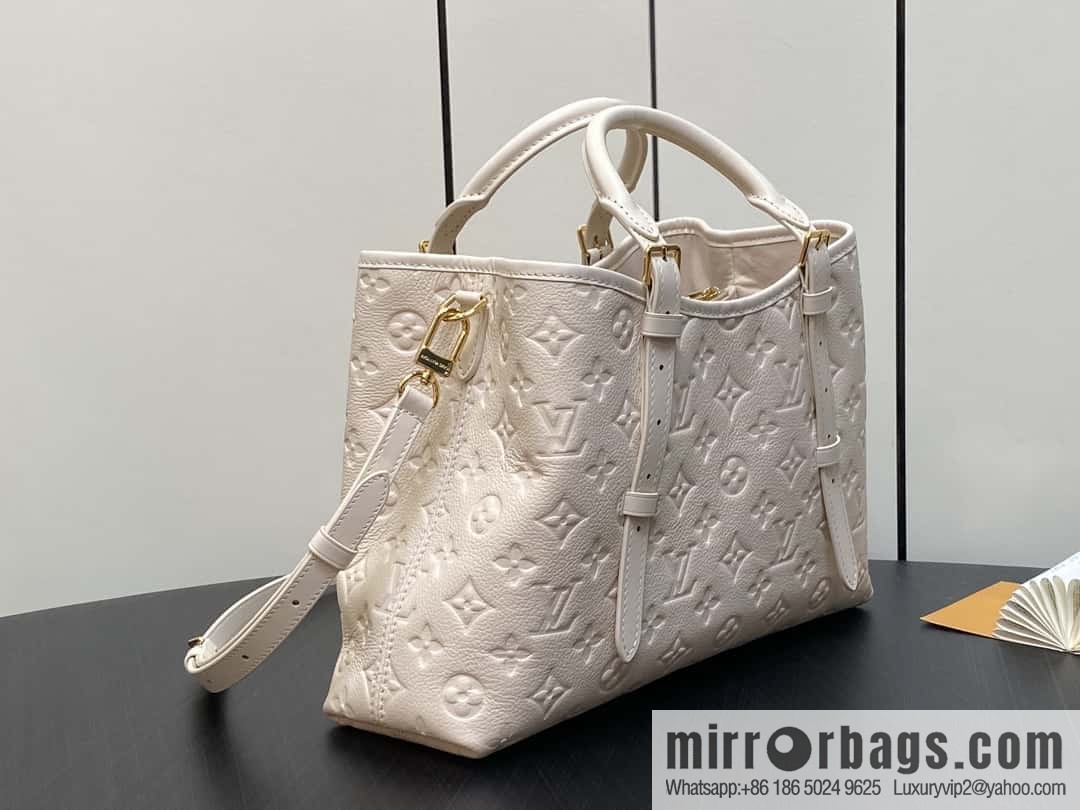 [Original order boutique] M11463 meters white full leather tote bag series BABYLONE TOTE small handbag m11393 gray-brown m11394