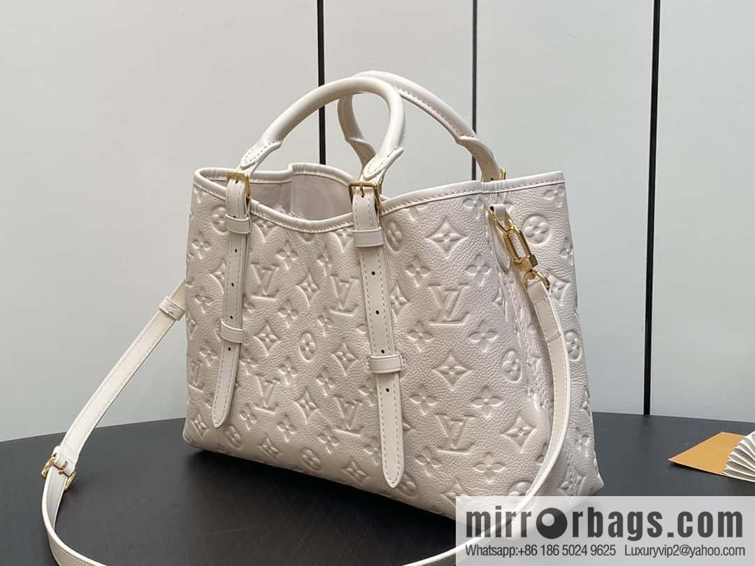 [Original order boutique] M11463 meters white full leather tote bag series BABYLONE TOTE small handbag m11393 gray-brown m11394