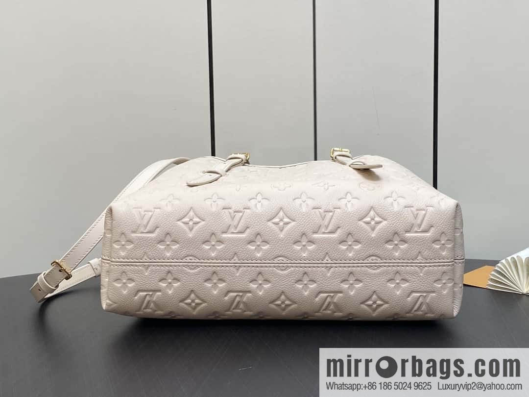 [Original order boutique] M11463 meters white full leather tote bag series BABYLONE TOTE small handbag m11393 gray-brown m11394
