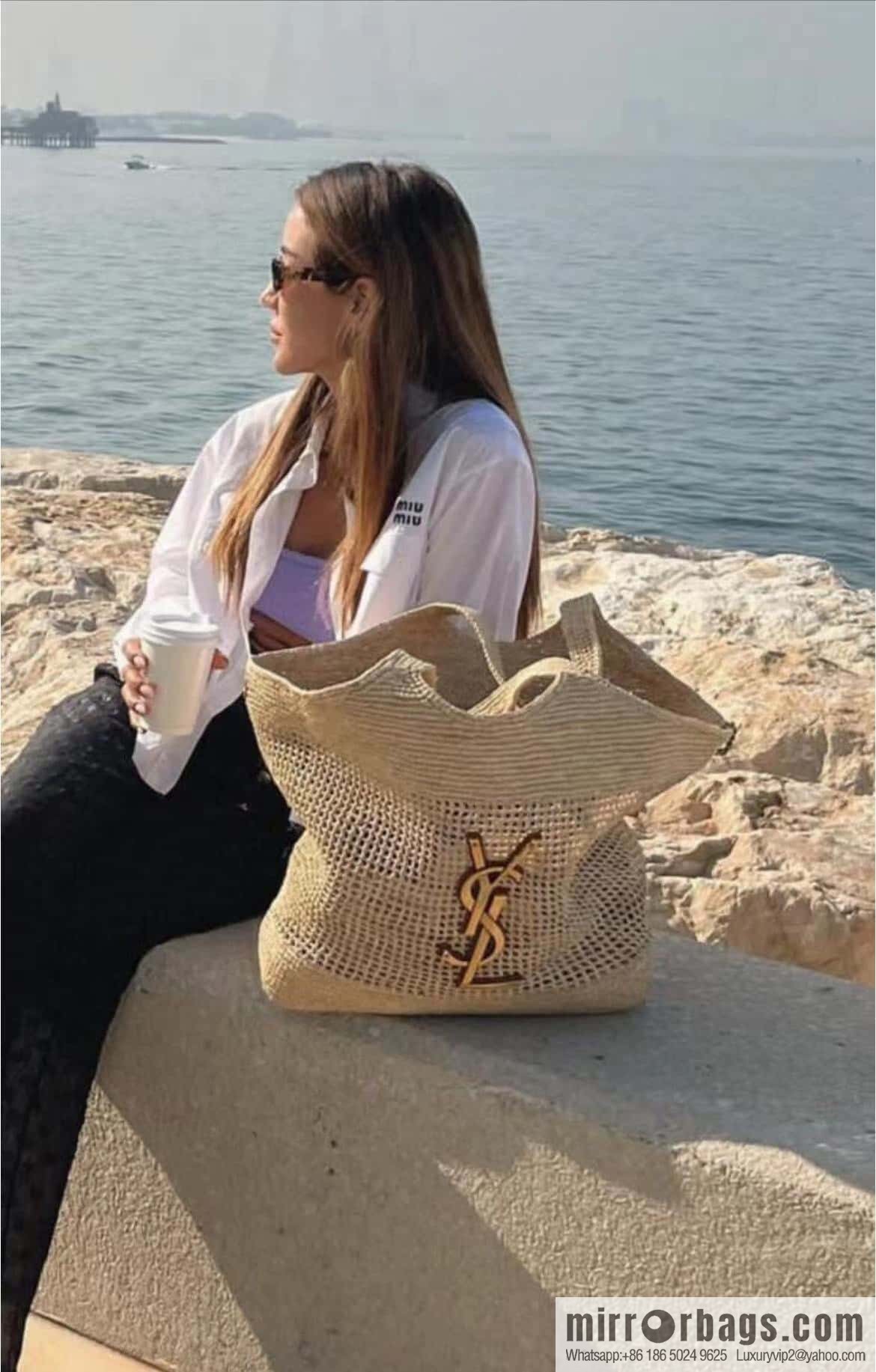 YSL 🆕 _ woven shopping bag 772191 woven