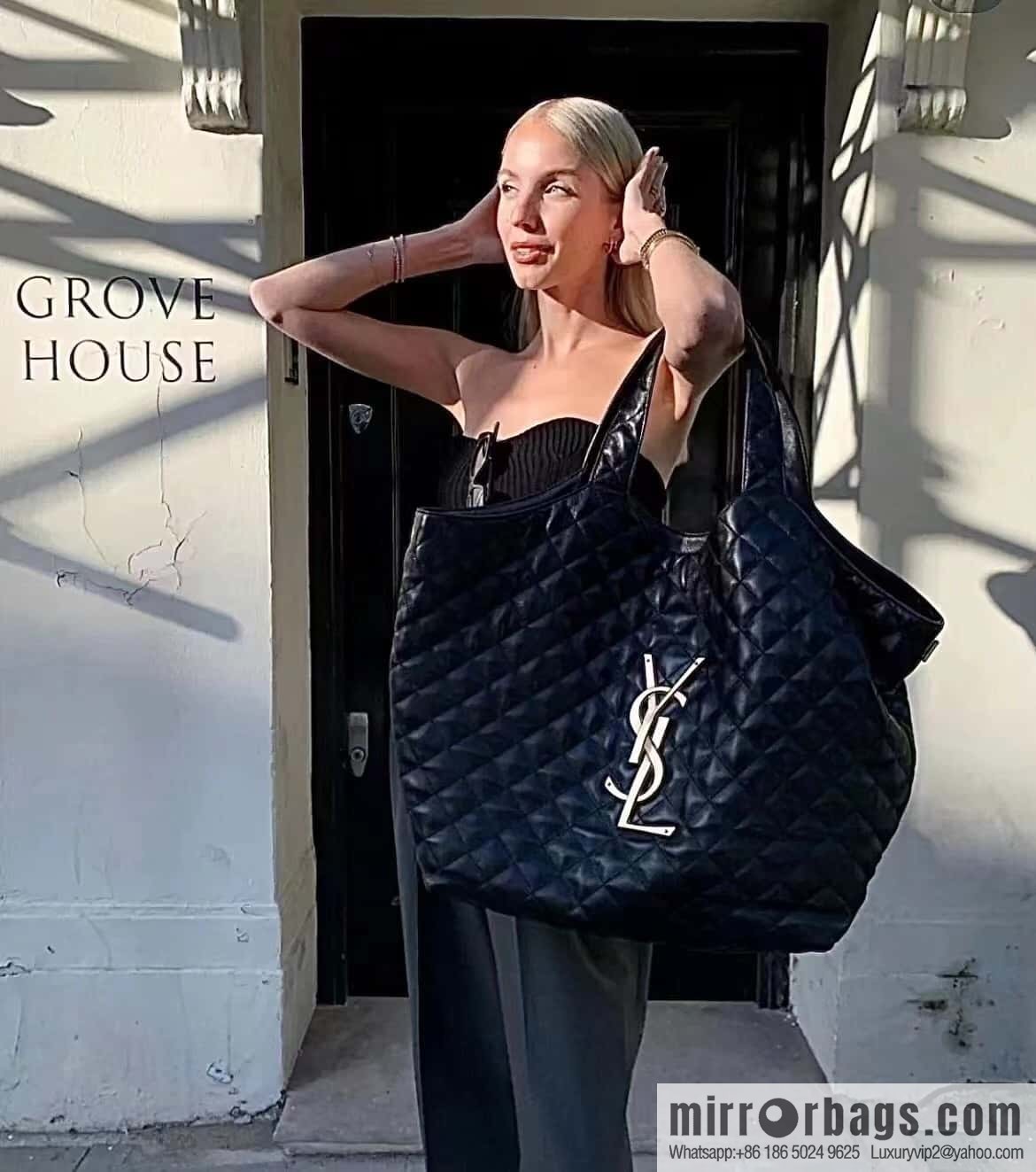 YSL 𝗜𝗖𝗔𝗥𝗘 𝟮𝟮 spring and summer new tote bag 698651
