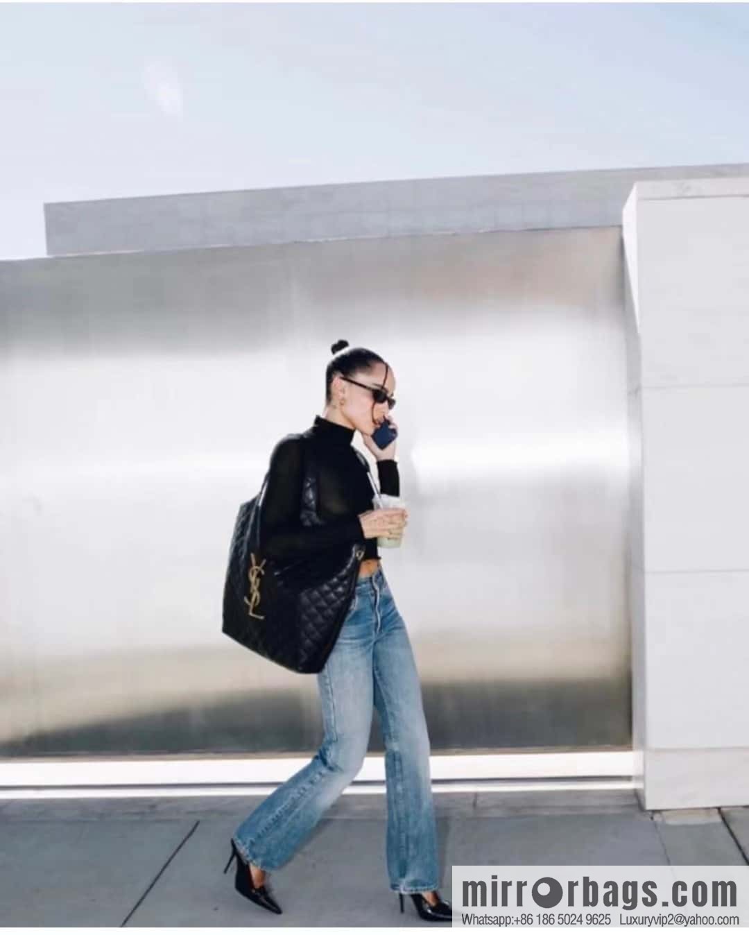 YSL 𝗜𝗖𝗔𝗥𝗘 𝟮𝟮 spring and summer new tote bag 698651