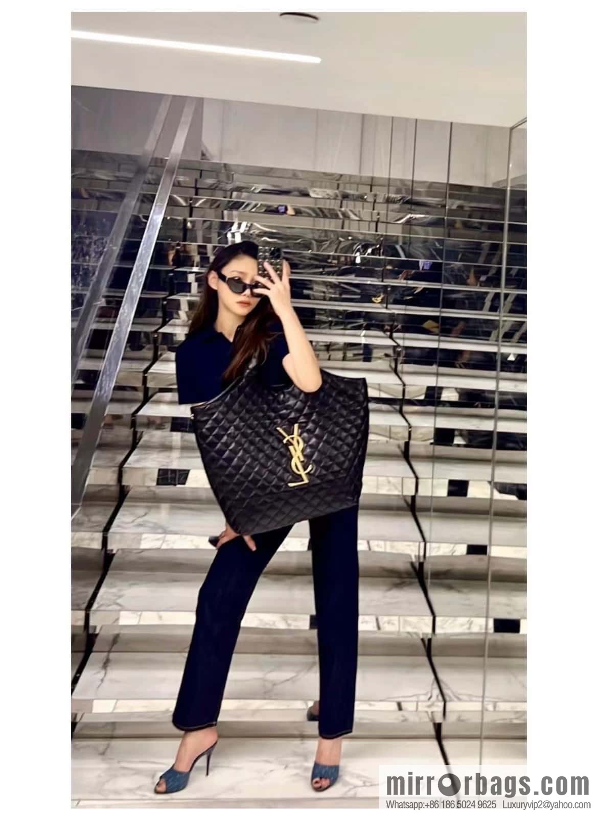 YSL 𝗜𝗖𝗔𝗥𝗘 𝟮𝟮 spring and summer new tote bag 698651