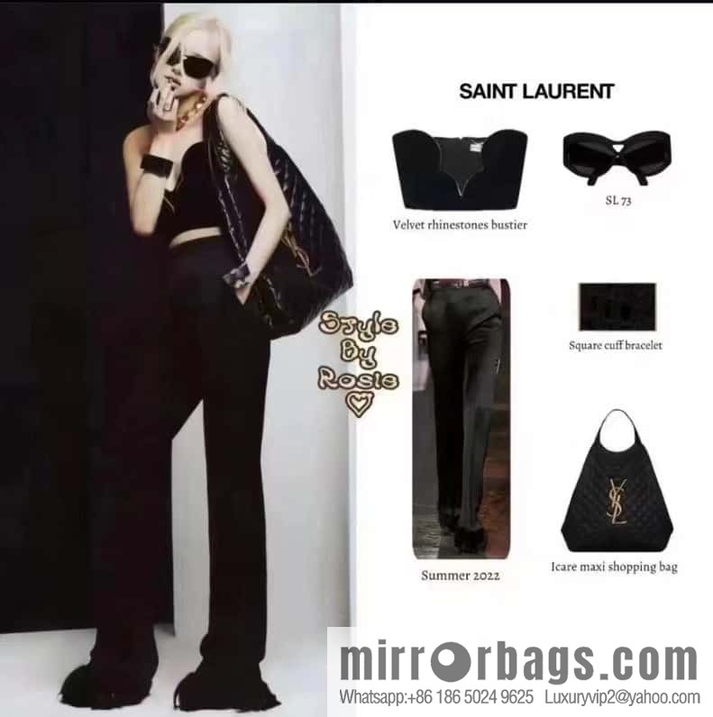 YSL 𝗜𝗖𝗔𝗥𝗘 𝟮𝟮 spring and summer new tote bag 698651
