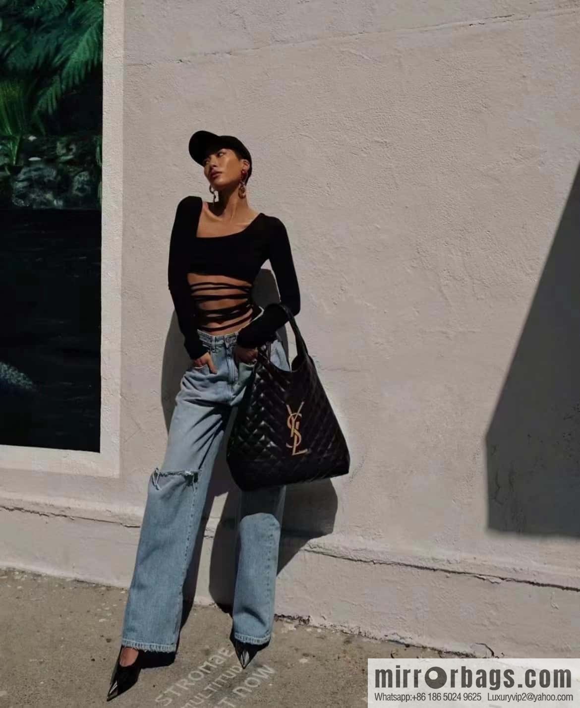 YSL 𝗜𝗖𝗔𝗥𝗘 𝟮𝟮 spring and summer new tote bag 698651