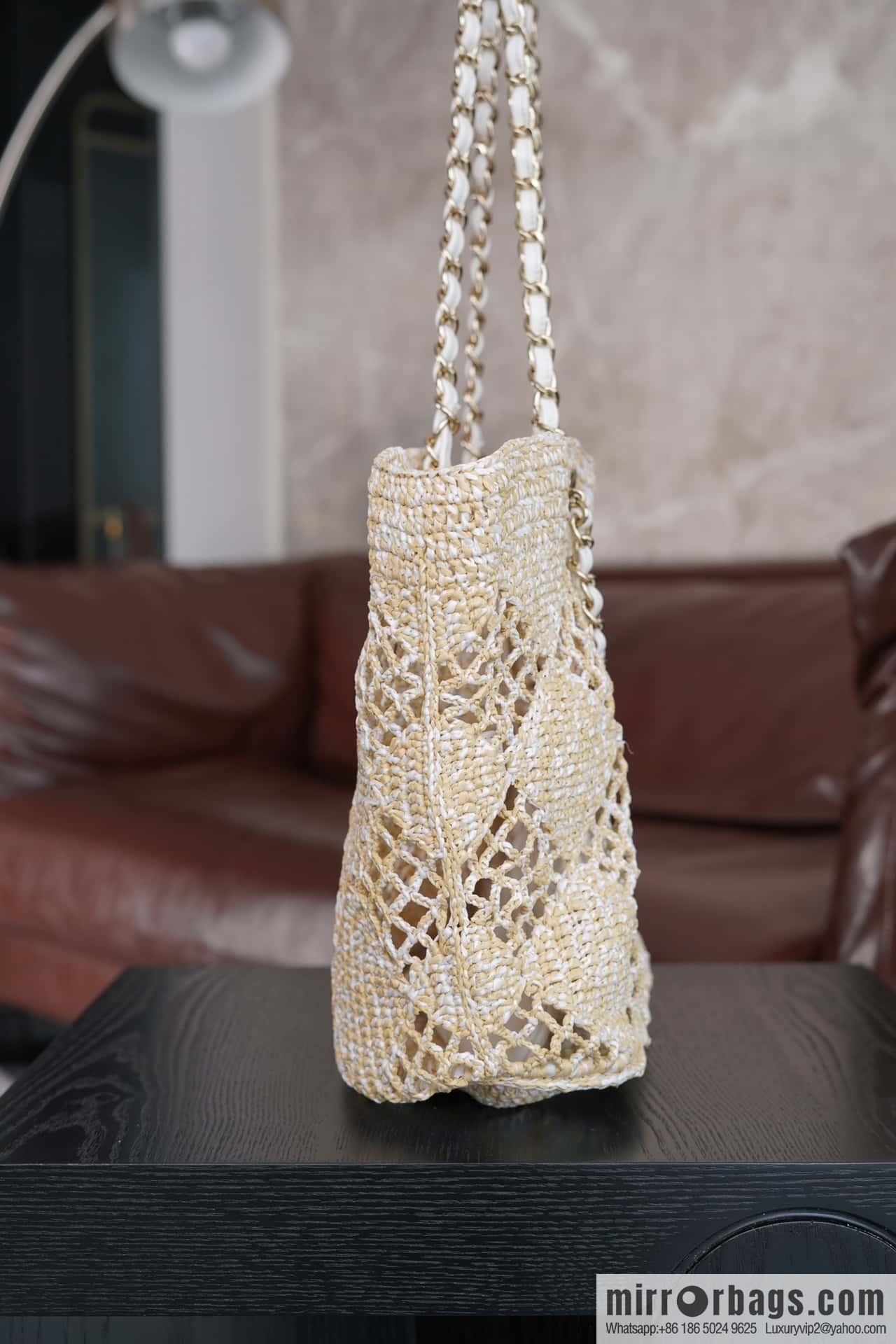CHANEL CoCo Beach Straw Shopping Bag 🛍️ Large AS4576