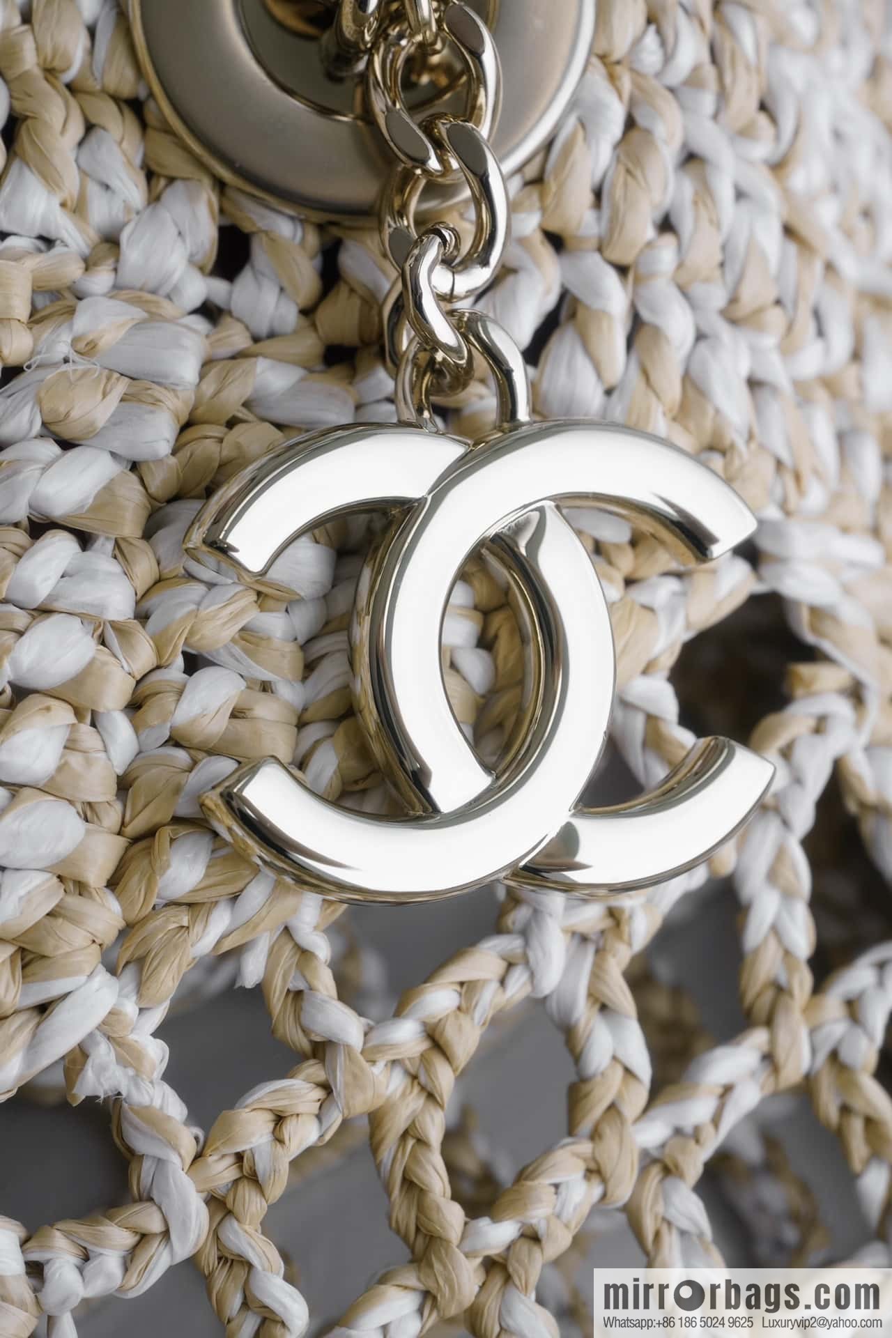 CHANEL CoCo Beach Straw Shopping Bag 🛍️ Large AS4576